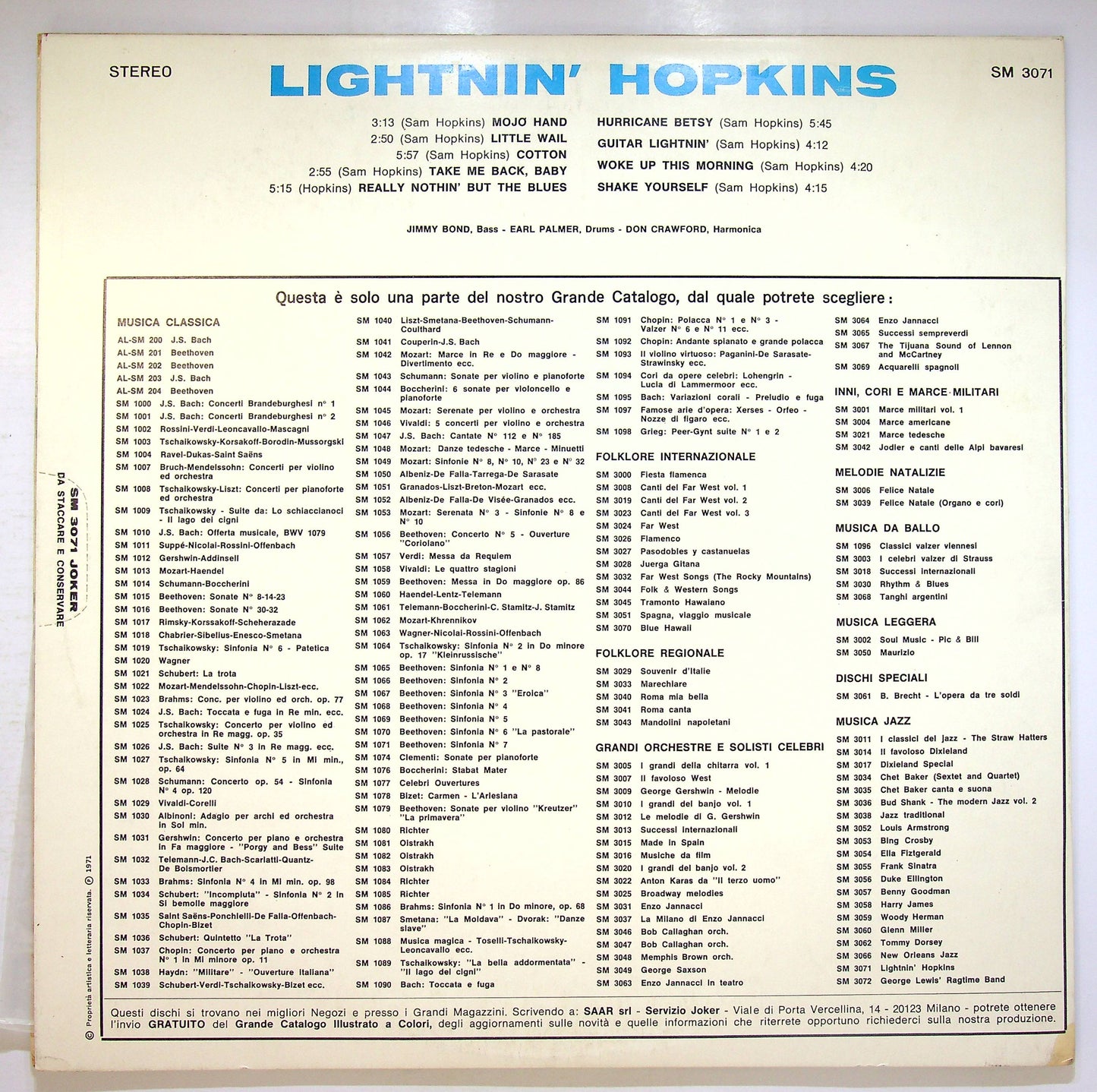 EBOND Sam Lightnin Hopkins - Il Blues Vinile V072069