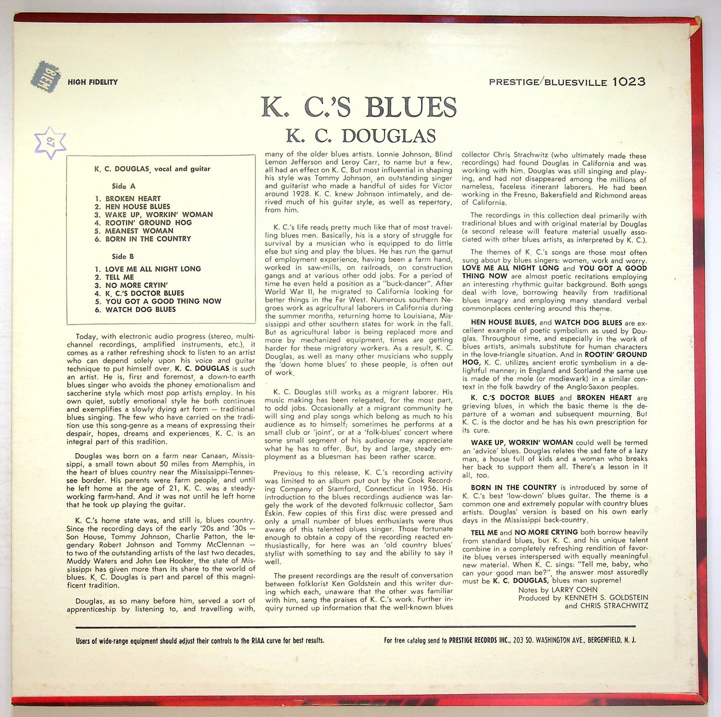 EBOND K.C. Douglas - K.C.'s Blues Vinile V072070