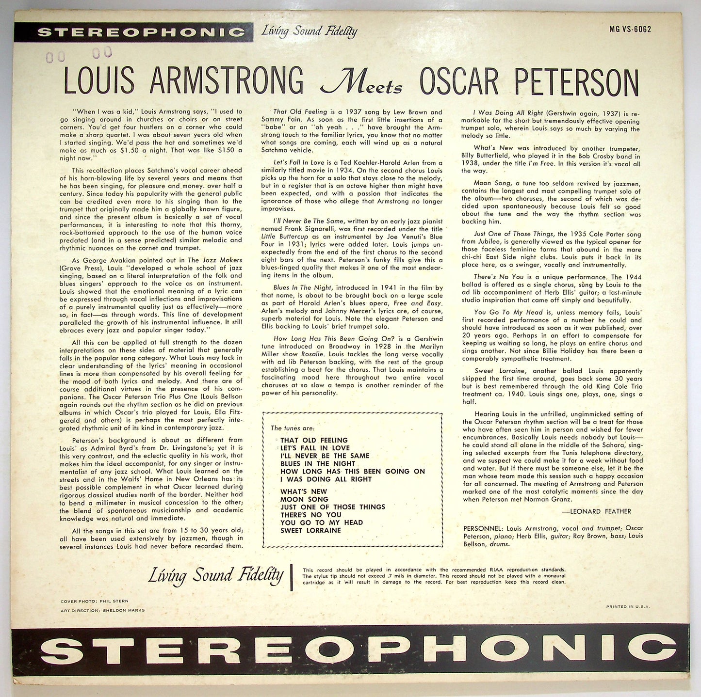 EBOND Louis Armstrong Meets Oscar Peterson Vinile V072093