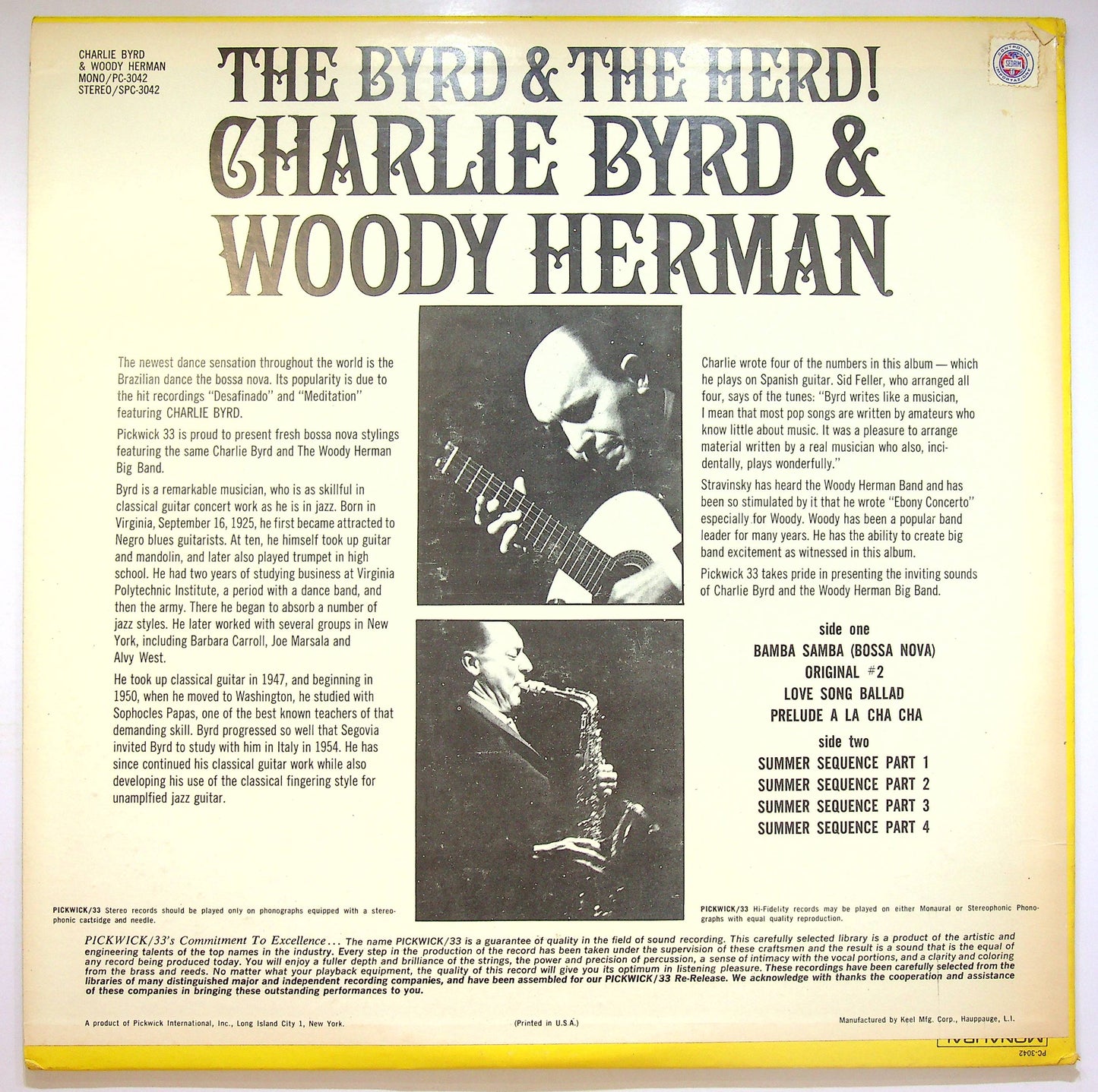 EBOND Charlie Byrd & Woody Herman - The Byrd & The Herd Vinile V072119