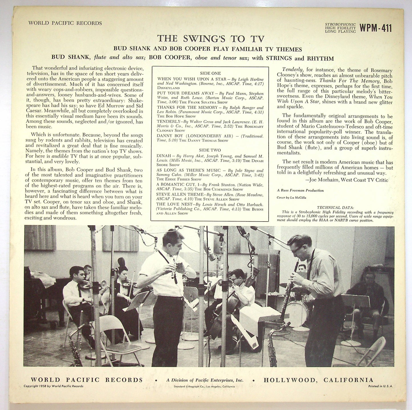 EBOND Bud Shank And Bob Cooper - The Swing's To TV Vinile V072136