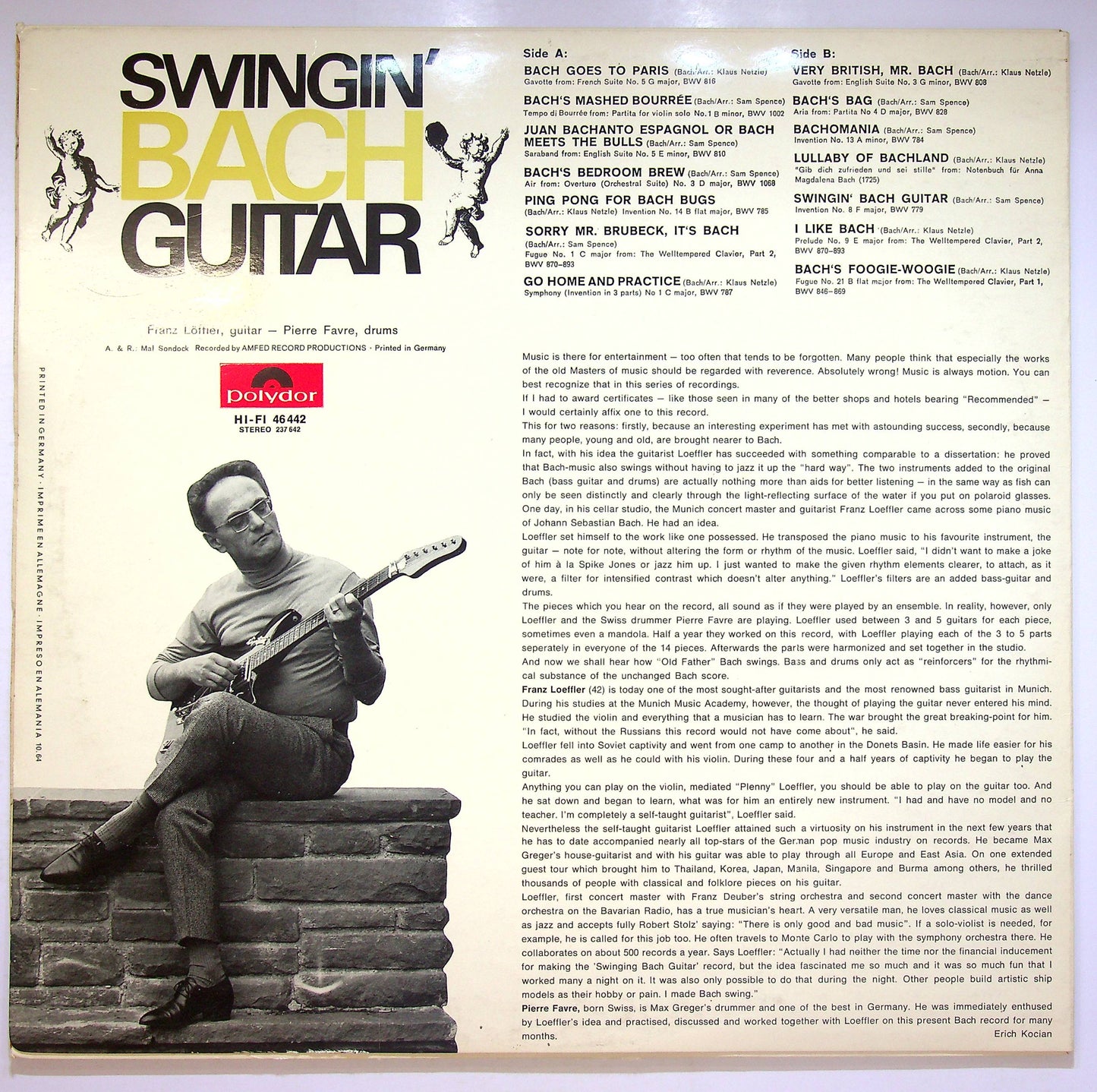 EBOND Swingin' Bach Guitar - Untitled Vinile V072145