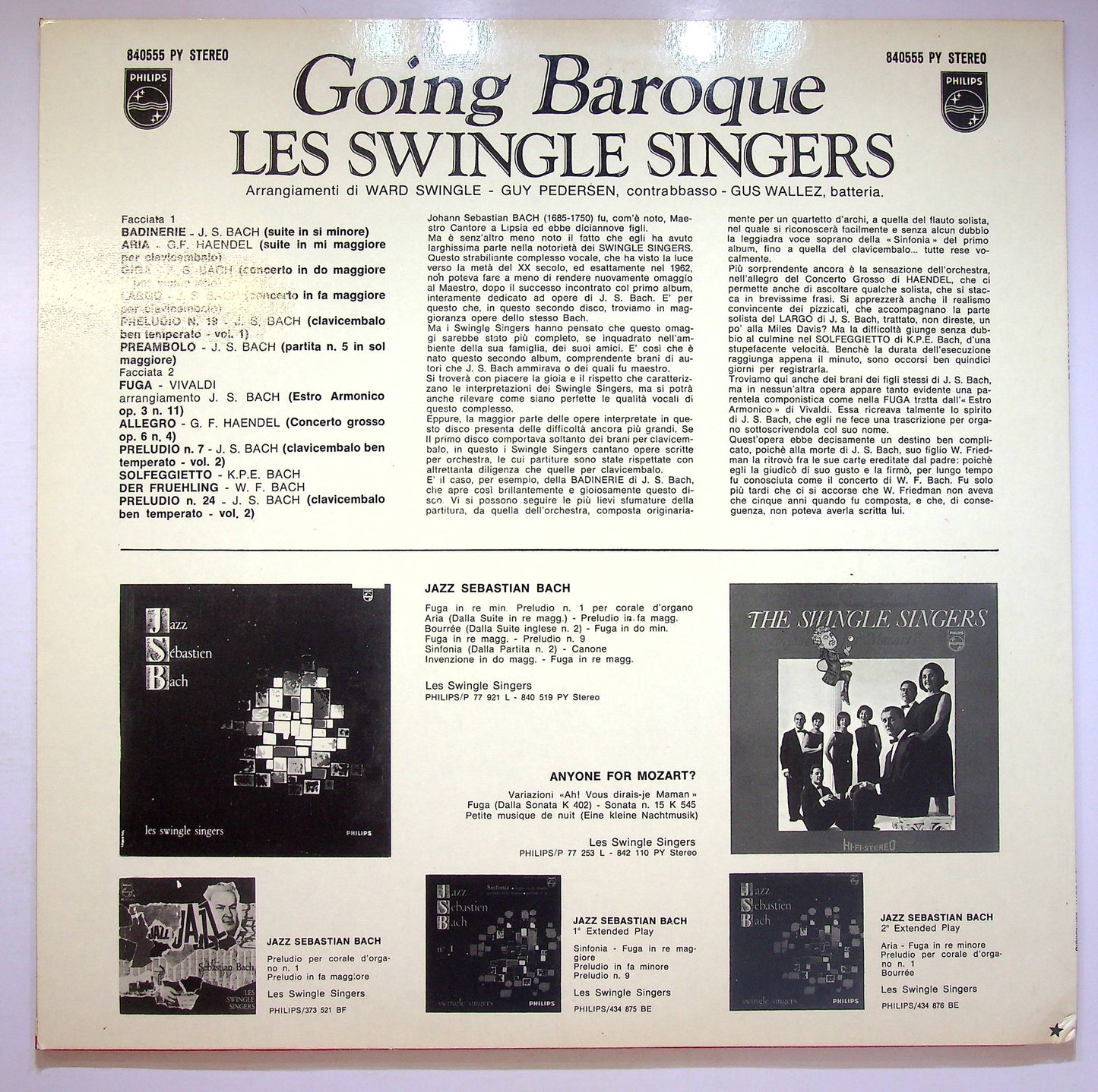EBOND The Swingle Singers - Going Baroque Vinile V073005