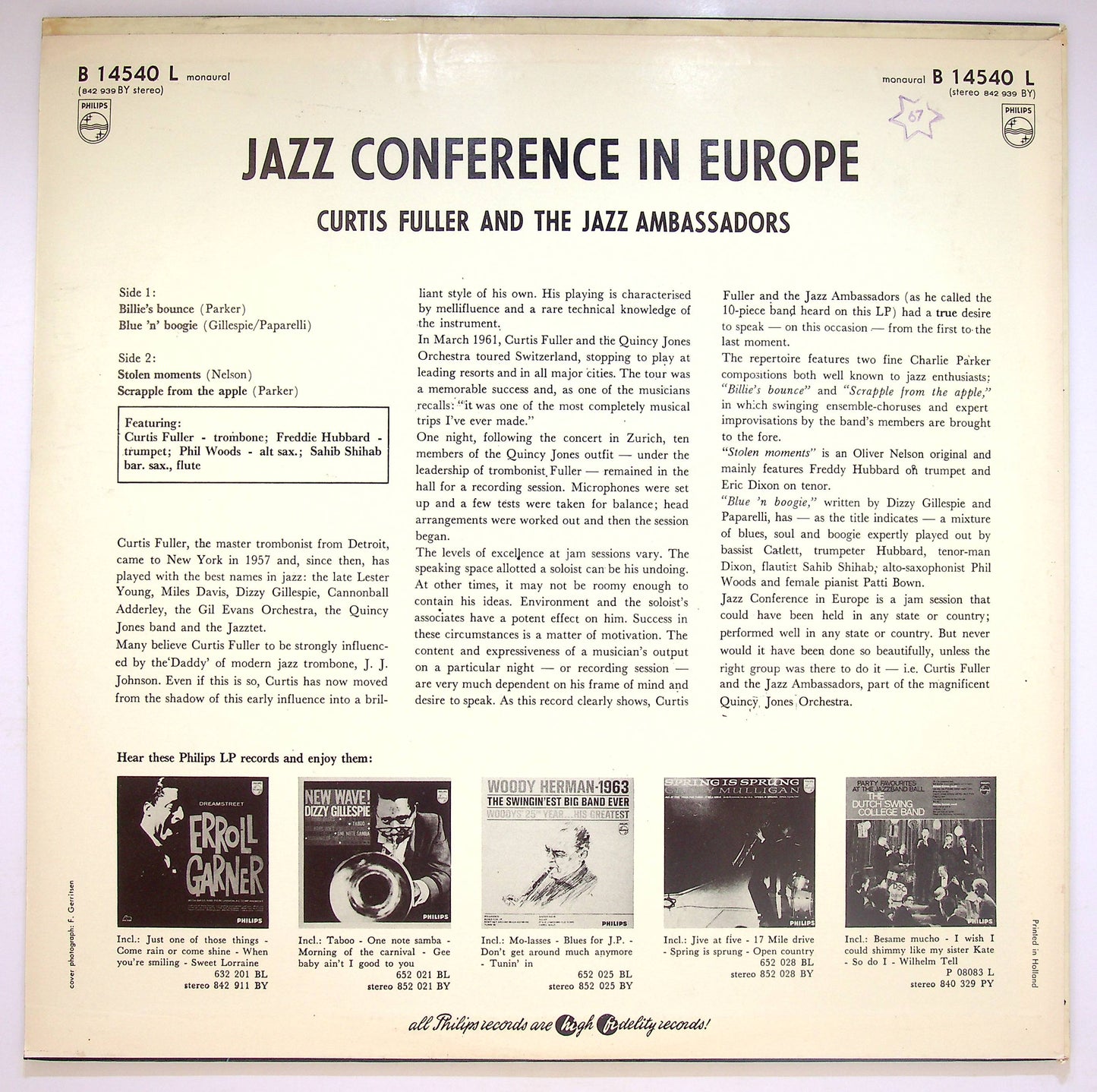 EBOND Jazz Conference In Europe - The Jazz Ambassadors Vinile V073009