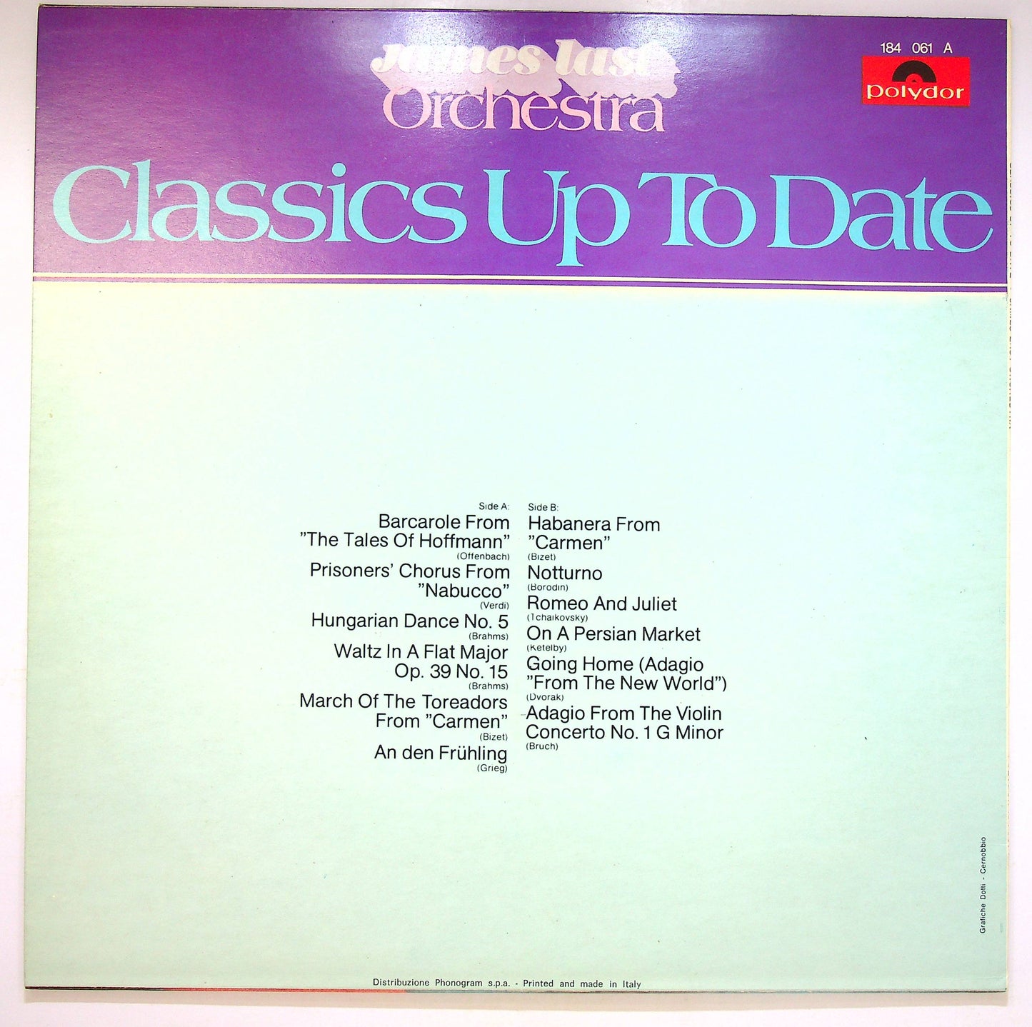 EBOND James Last Orchestra - Classics Up To Date Vinile V073020