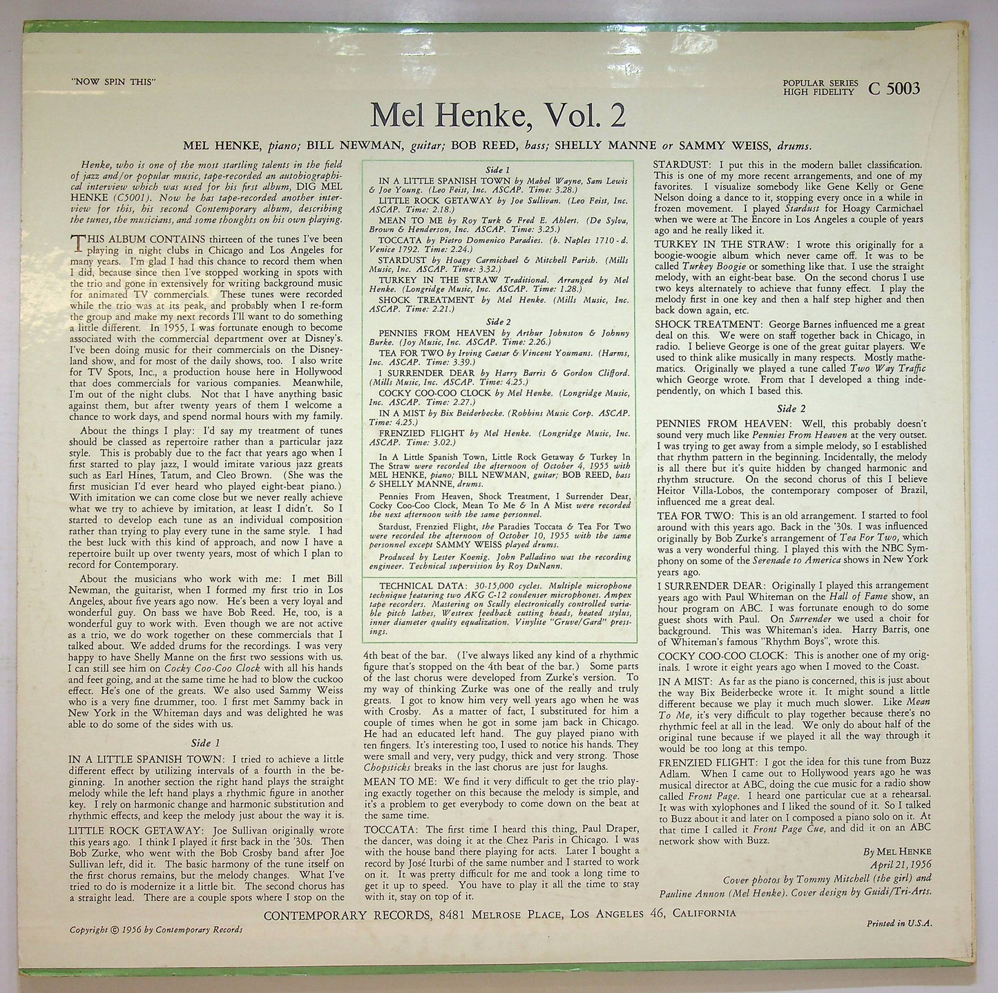EBOND Mel Henke - Now Spin This! (Mel Henke, Vol. 2) Vinile V073049