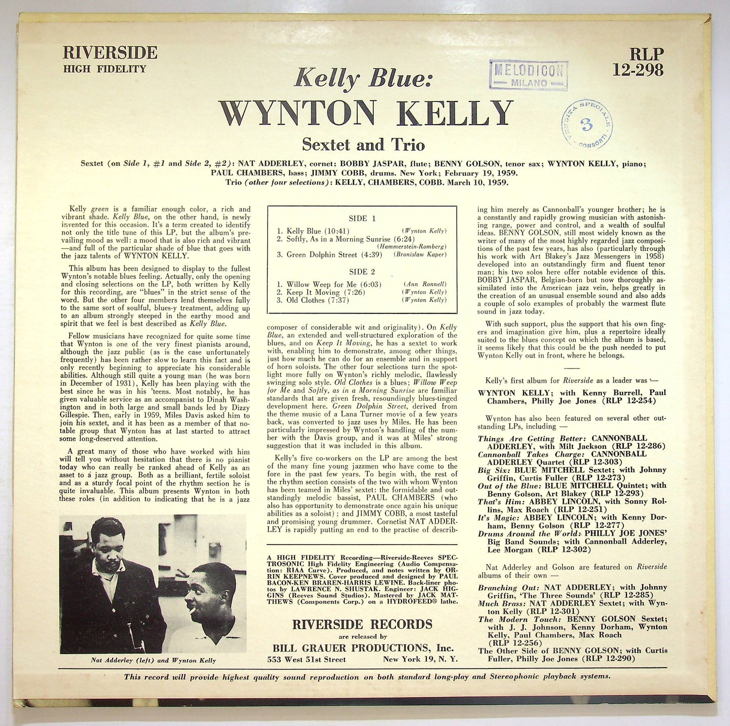 EBOND Wynton Kelly - Kelly Blue Vinile V073088