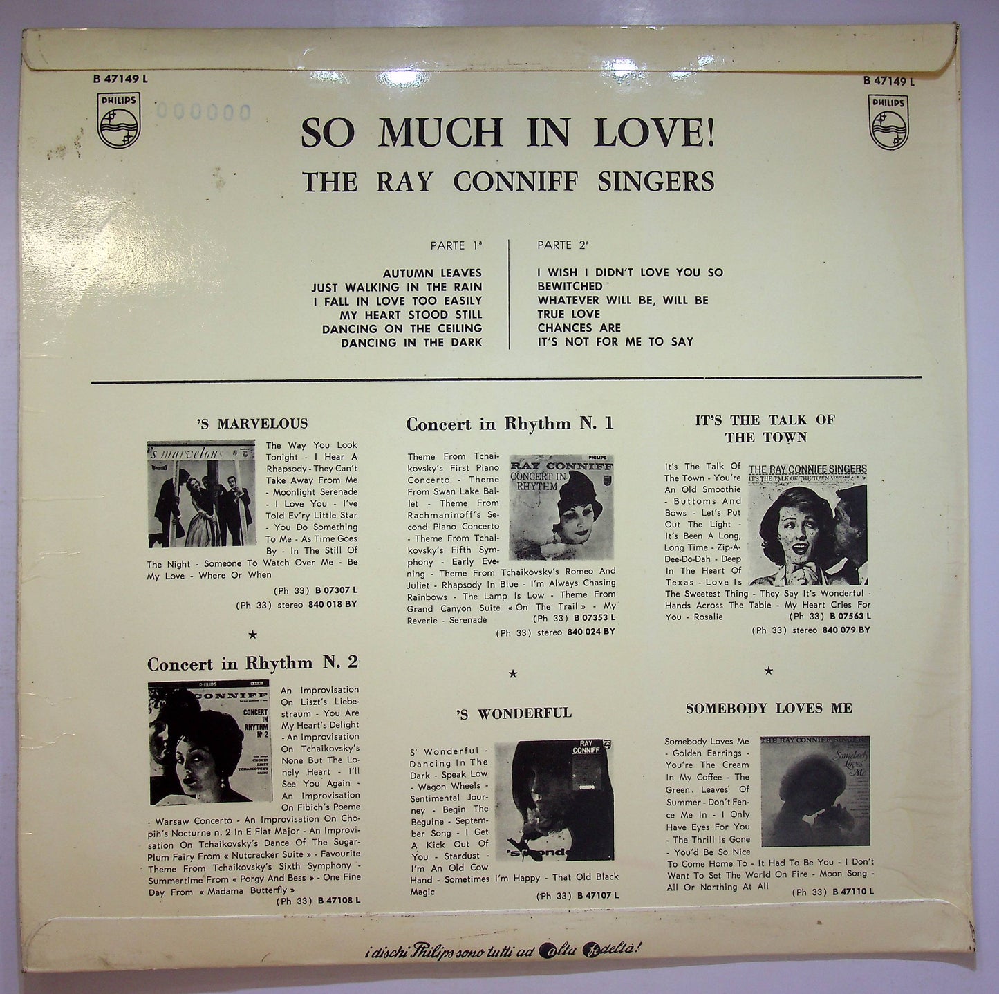 EBOND The Ray Conniff Singers - So Much In Love Vinile V073105