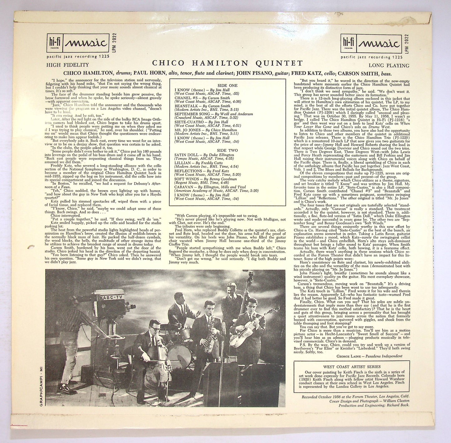 EBOND The Chico Hamilton Quintet - Chico Hamilton Quintet Vinile V073142