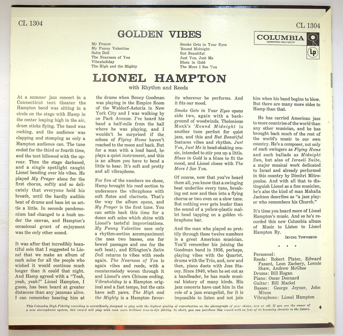 EBOND Lionel Hampton - Golden Vibes Vinile V073143