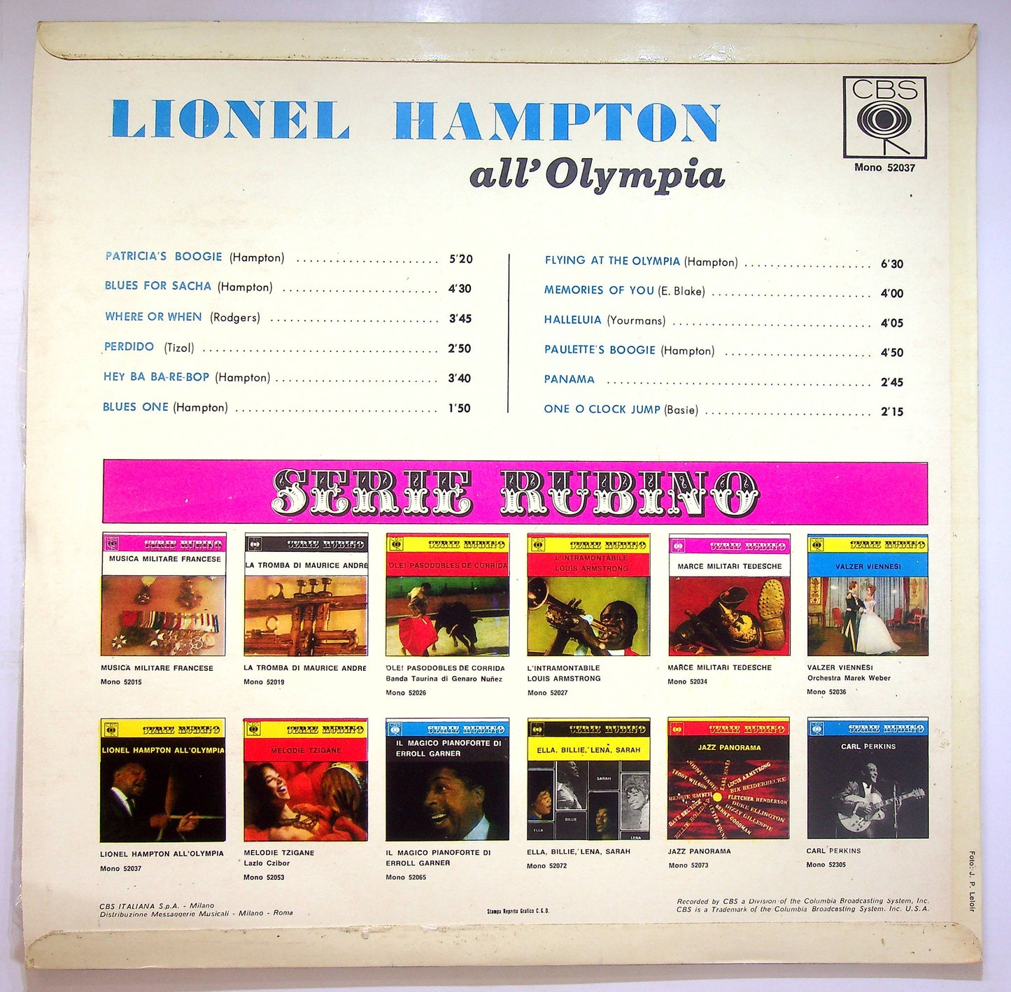 EBOND Lionel Hampton - All'Olympia Vinile V073147