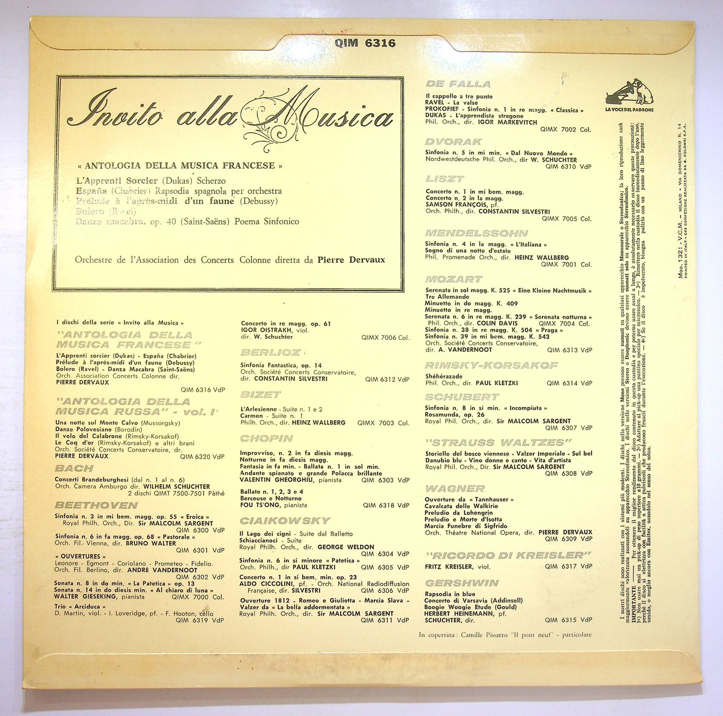 EBOND Antologia Della Musica Francese Vinile V074030