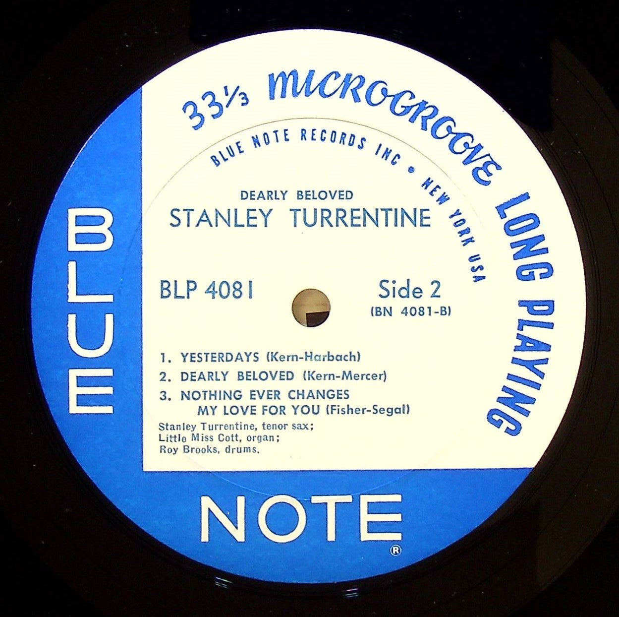 EBOND Stanley Turrentine - Dearly Beloved - (RVG, Playlite P) Vinile V074033