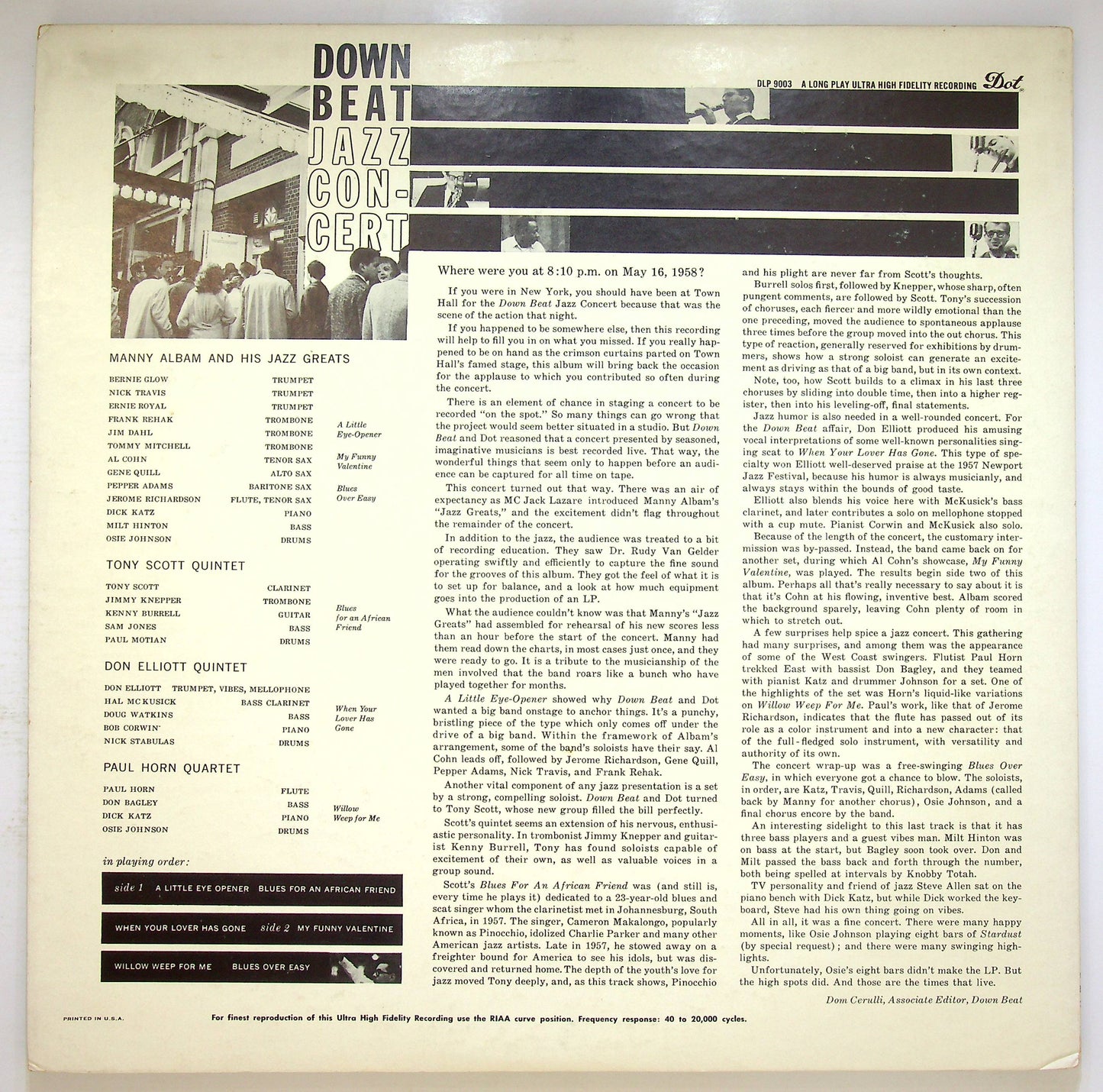 EBOND Various - Jazz Horizons: Down Beat Jazz Concert Vinile V074056