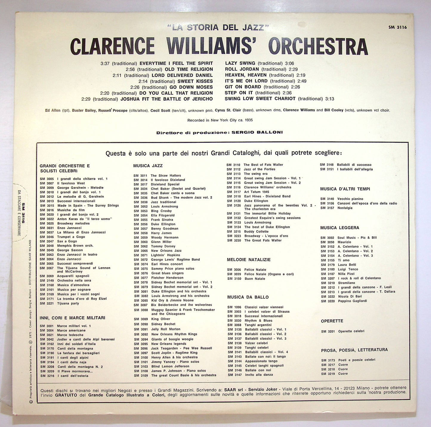 EBOND Clarence Williams' Orchestra - Clarence Williams' Orchestra Vinile V074061