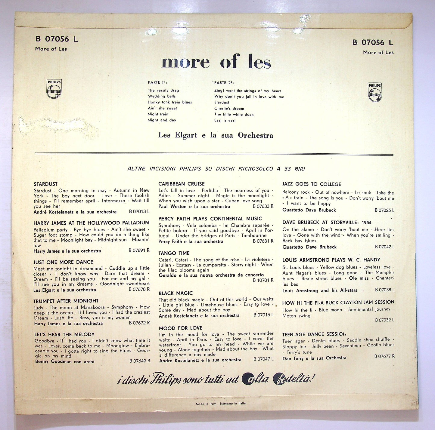 EBOND Les Elgart And His Orchestra - More of Les Vinile V074066