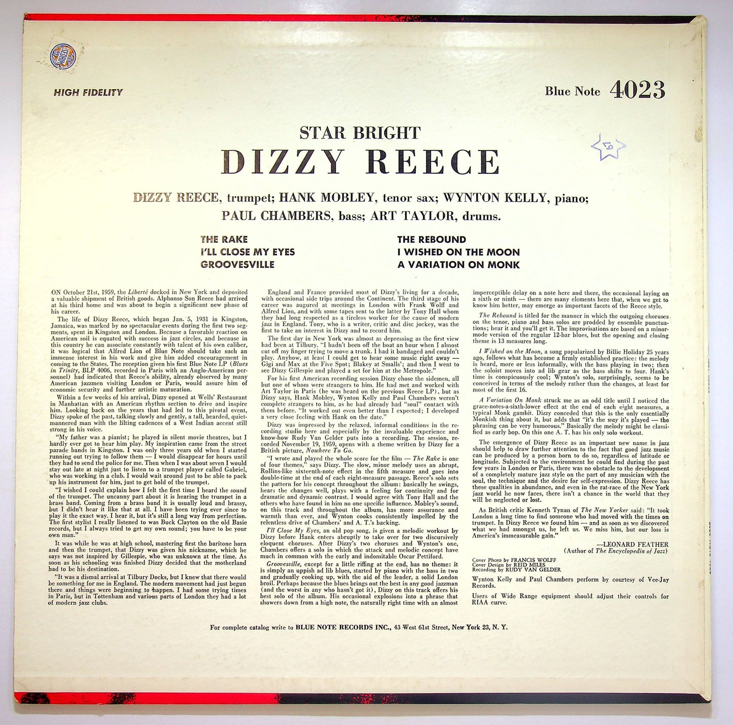 EBOND Dizzy Reece - Star Bright Vinile V074075