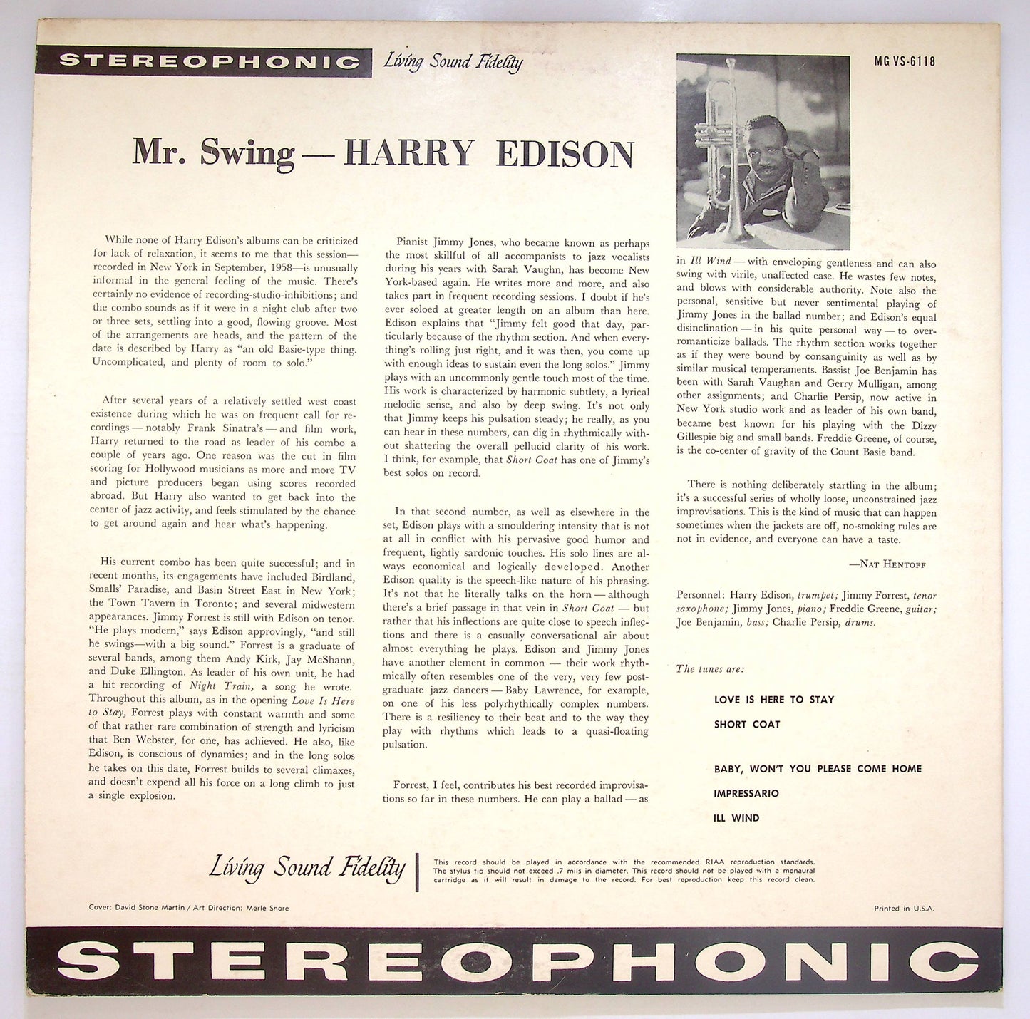 EBOND Harry Edison - Mr. Swing (stereo) Vinile V074083
