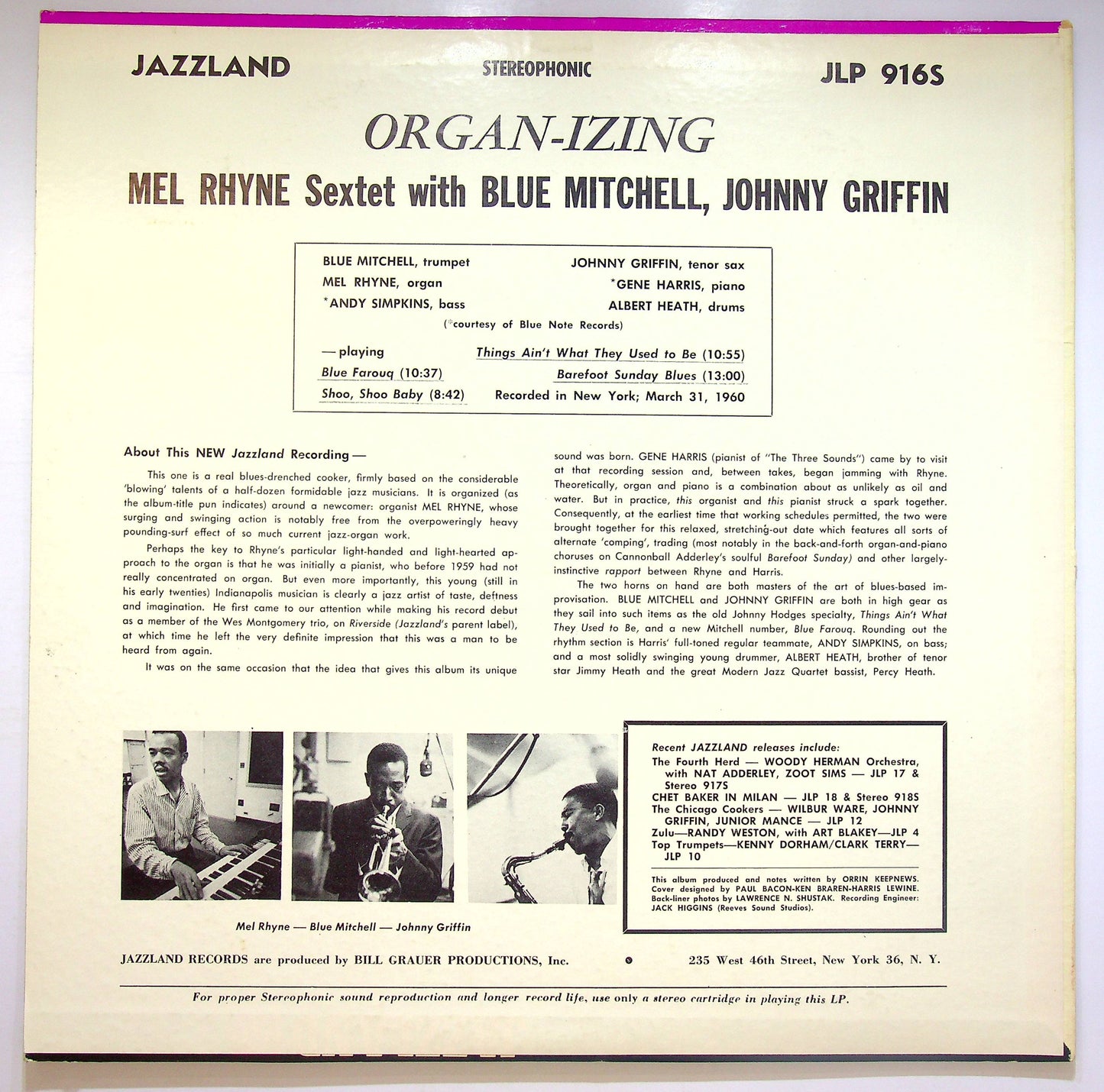 EBOND Mel Rhyne - Organ-Izing Vinile V074112