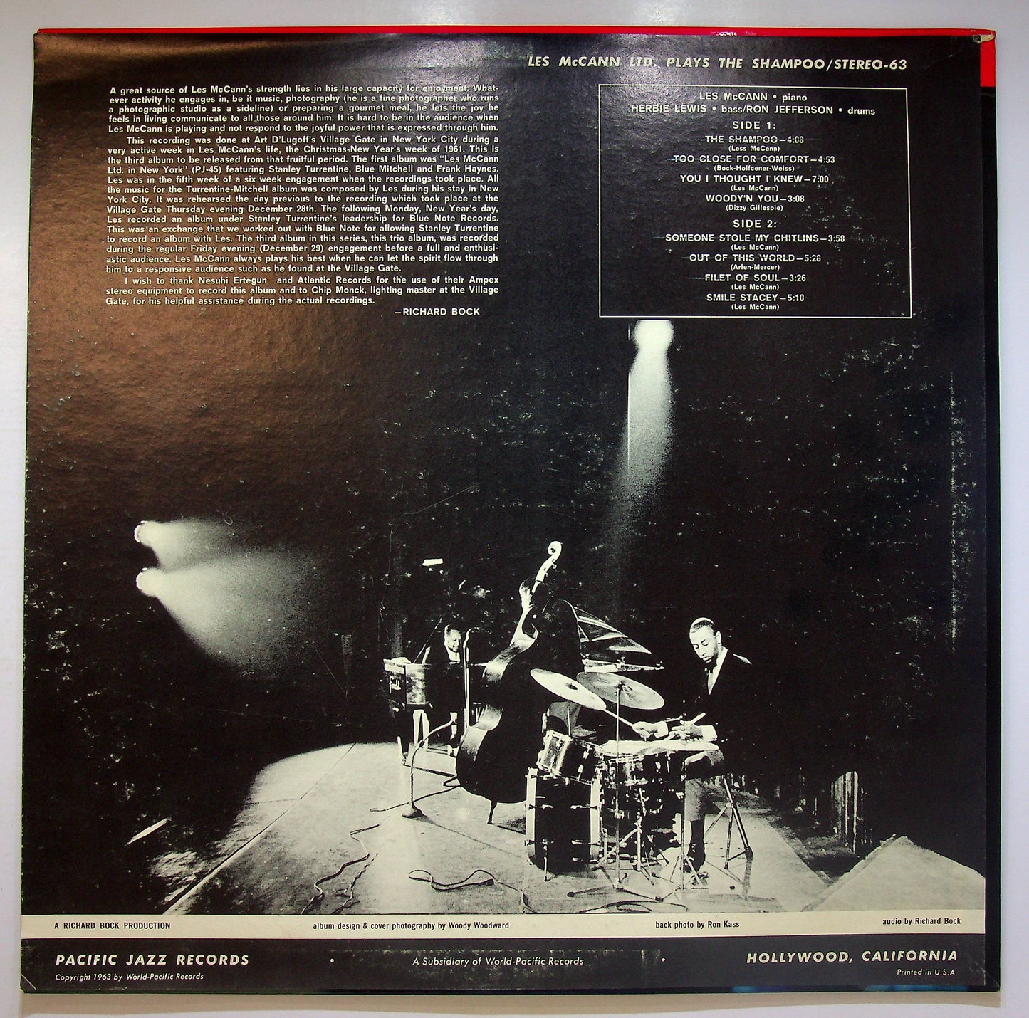 EBOND Les McCann Ltd. - Plays The Shampoo At The Village Gate Vinile V074139