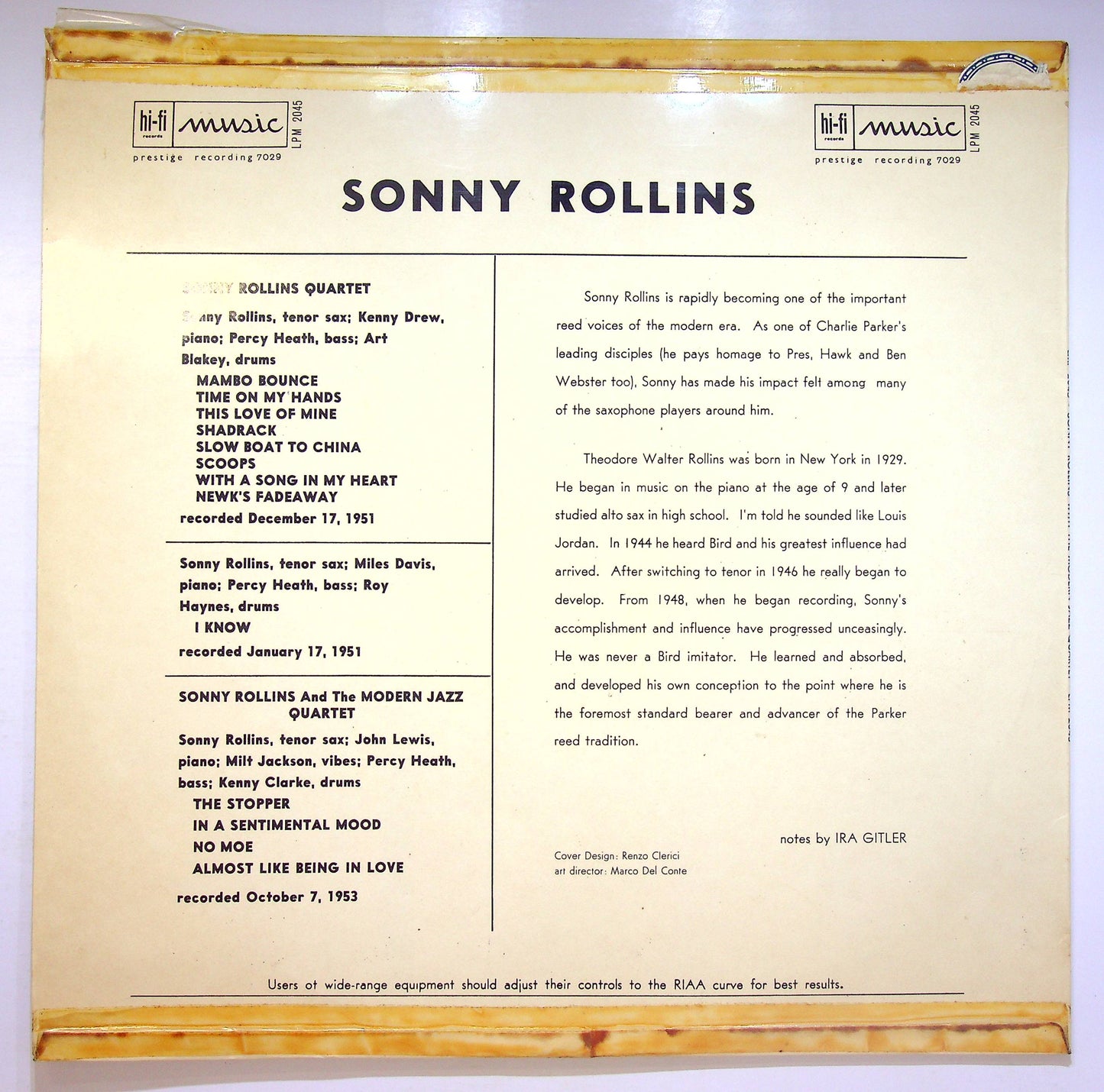 EBOND Sonny Rollins With The Modern Jazz Quartet Vinile V074147