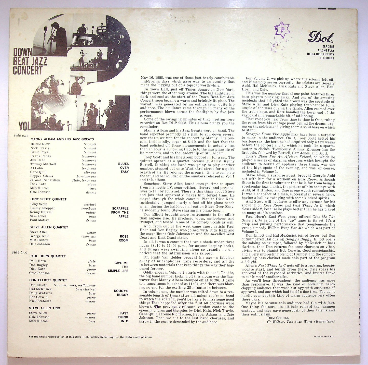 EBOND Various - Jazz Horizons: Down Beat Jazz Concert Vol. 2 Vinile V074149