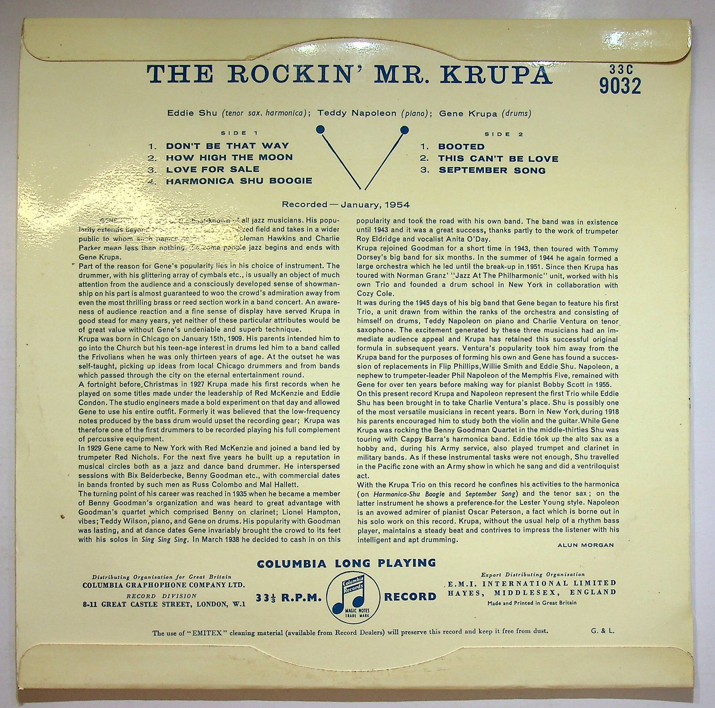 EBOND Gene Krupa - The Rockin' Mr. Krupa Vinile V075061