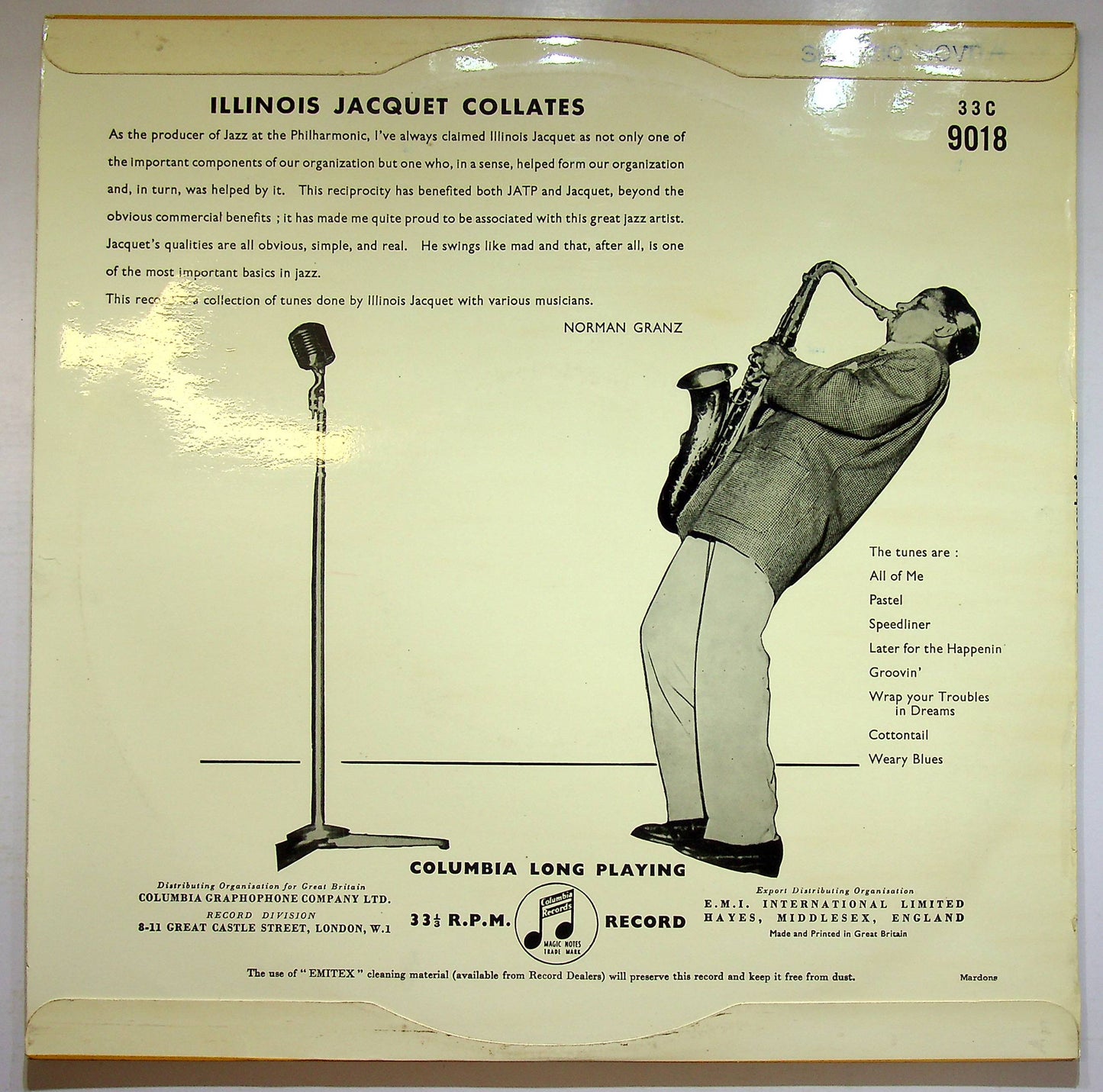 EBOND Illinois Jacquet - Collates Vinile V075062