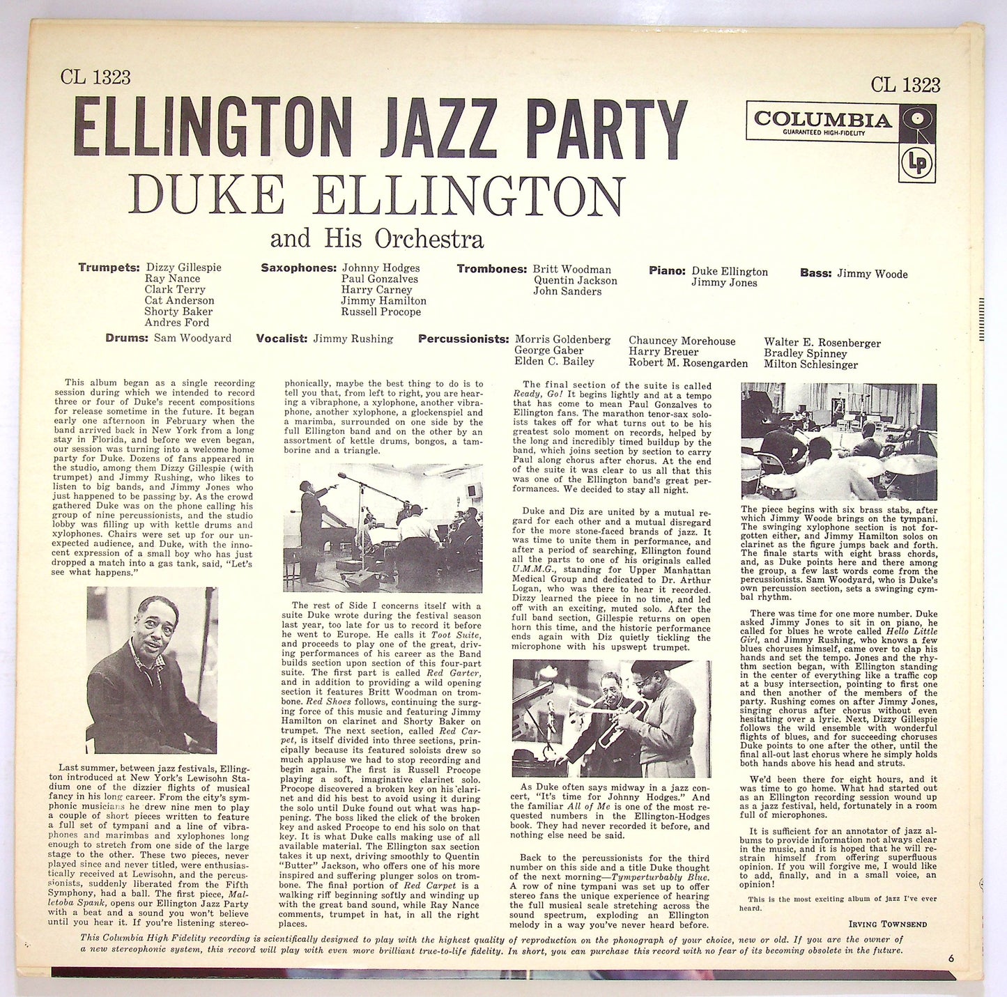 EBOND Duke Ellington And His Orchestra - Ellington Jazz Party Vinile V075082