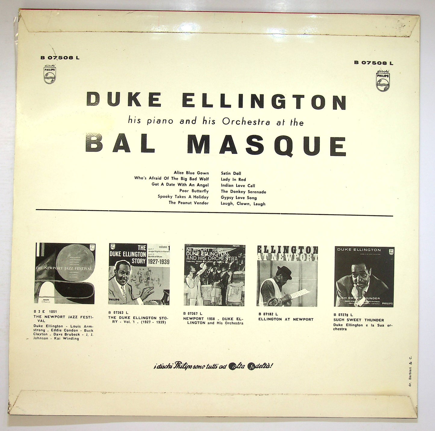 EBOND Duke Ellington And His Orchestra At The Bal Masque Vinile V075087