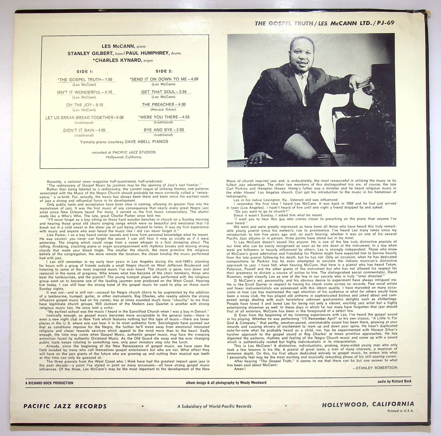 EBOND Les McCann Ltd. - The Gospel Truth Vinile V075092