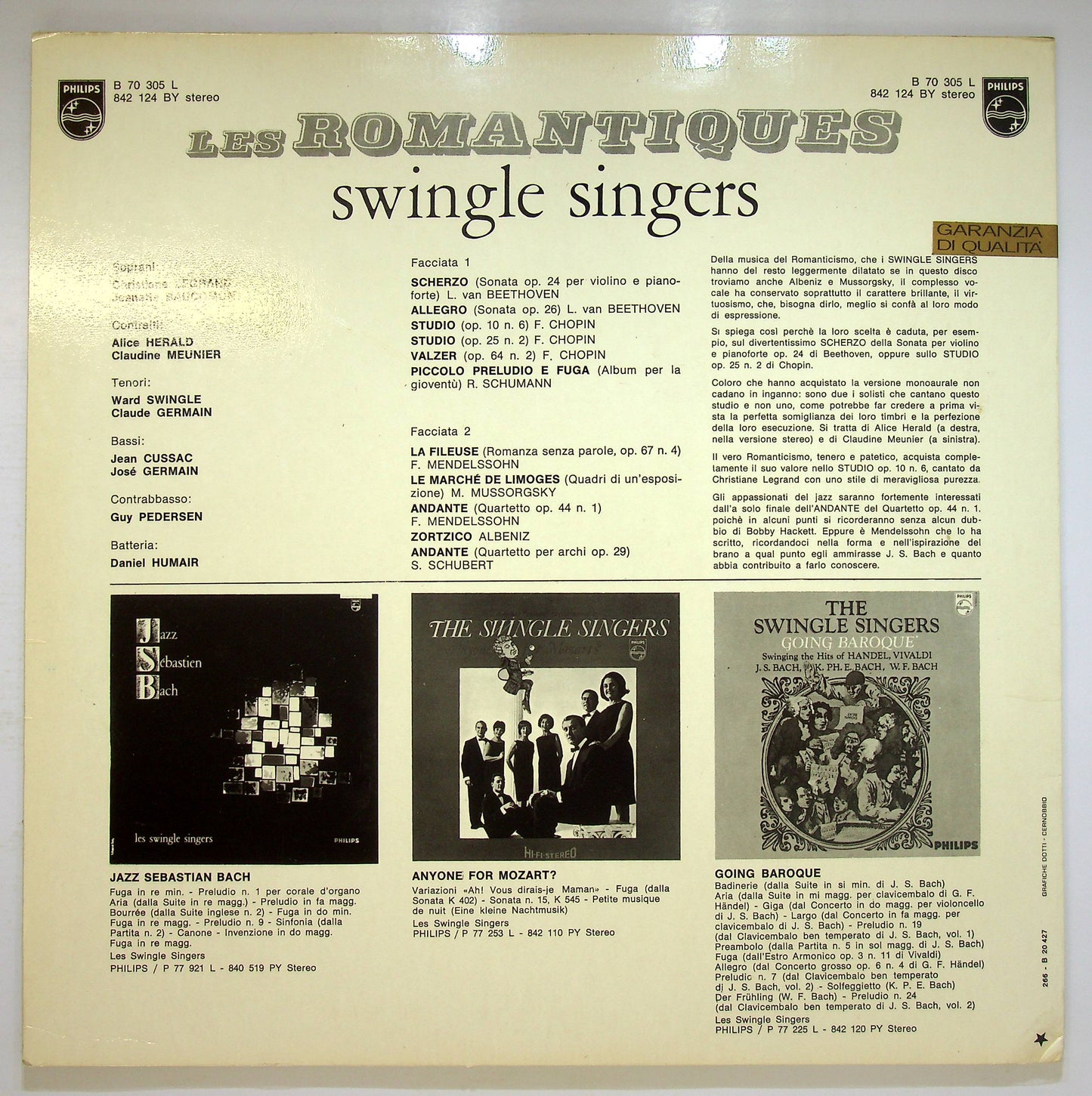 EBOND Swingle Singers * - Les Romantiques Vinile V075128