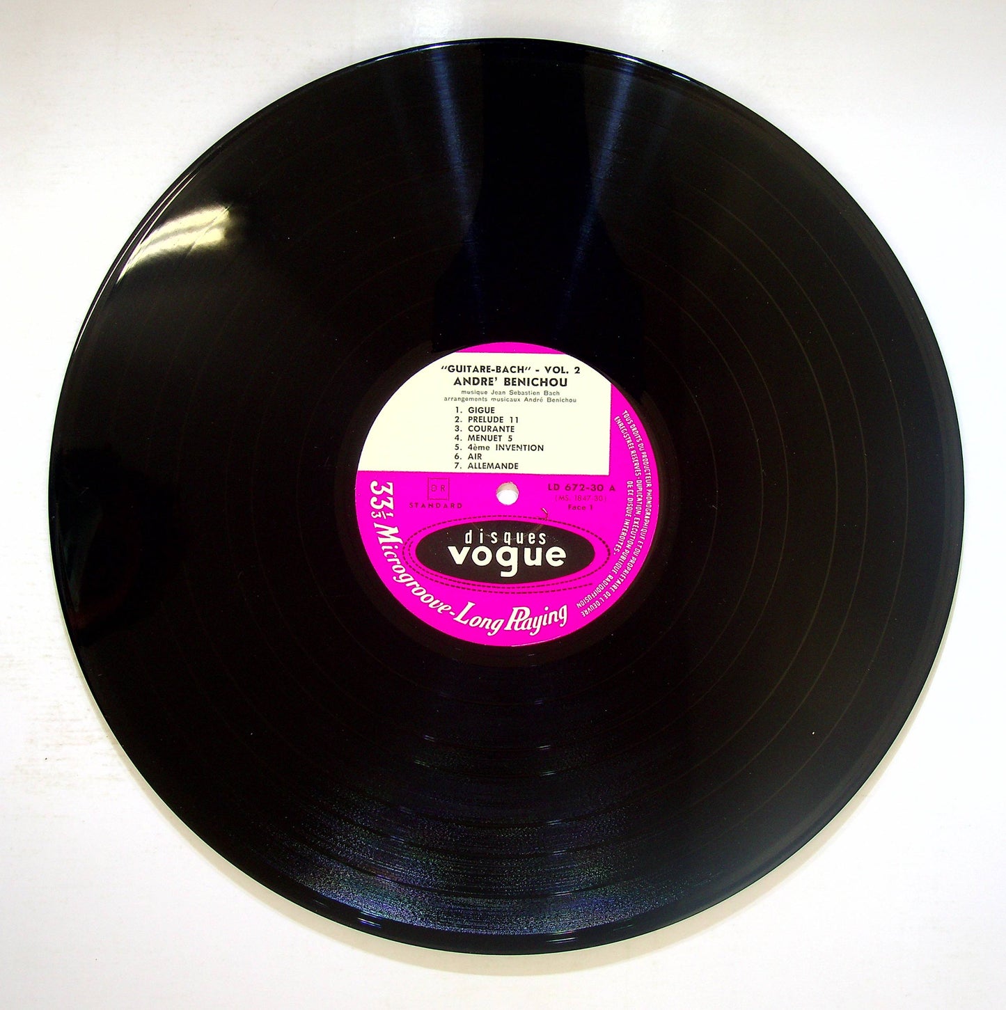 EBOND Andre Benichou - Guitare-Bach Vol.2 Vinile V075130