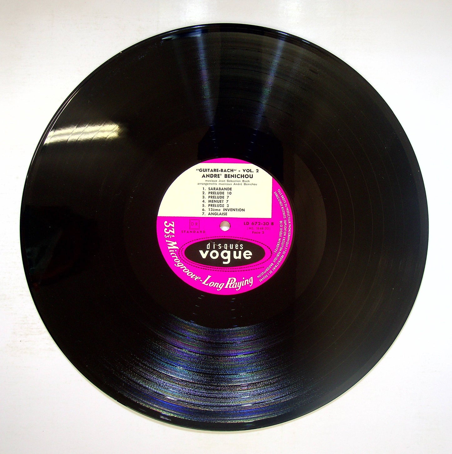 EBOND Andre Benichou - Guitare-Bach Vol.2 Vinile V075130