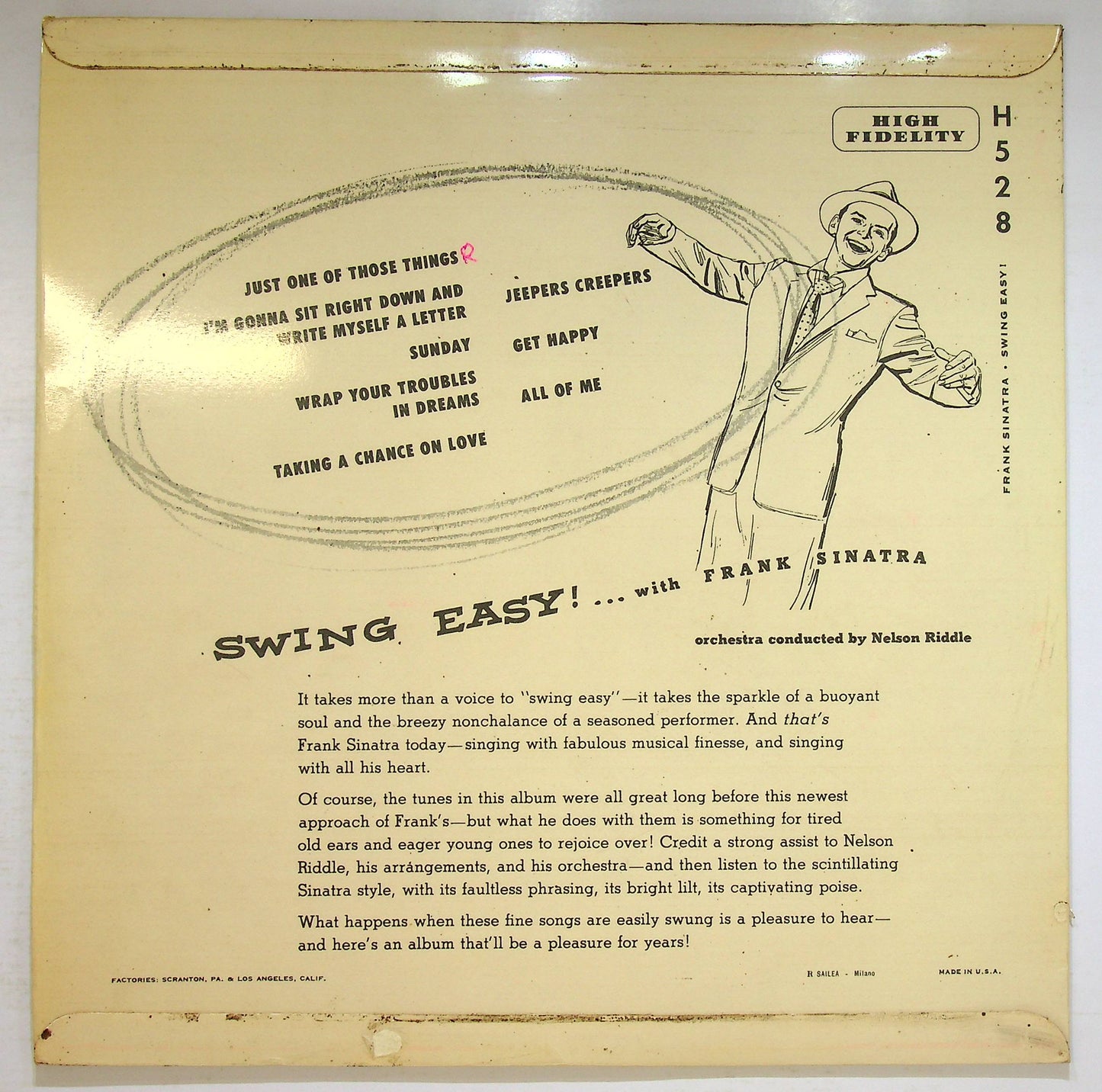 EBOND Frank Sinatra - Swing Easy! Vinile V076012