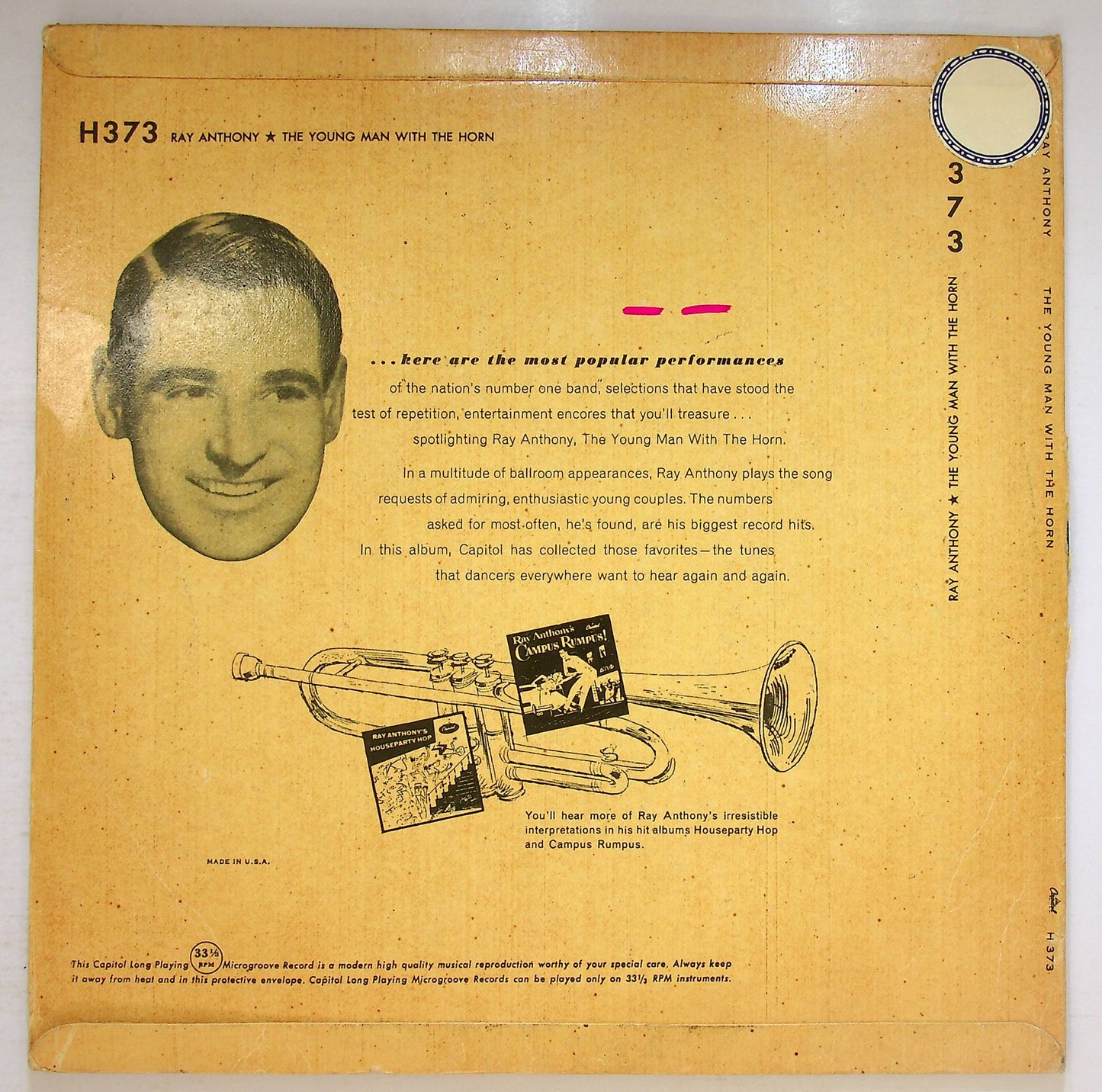 EBOND Ray Anthony - The Young Man With The Horn Vinile V076014
