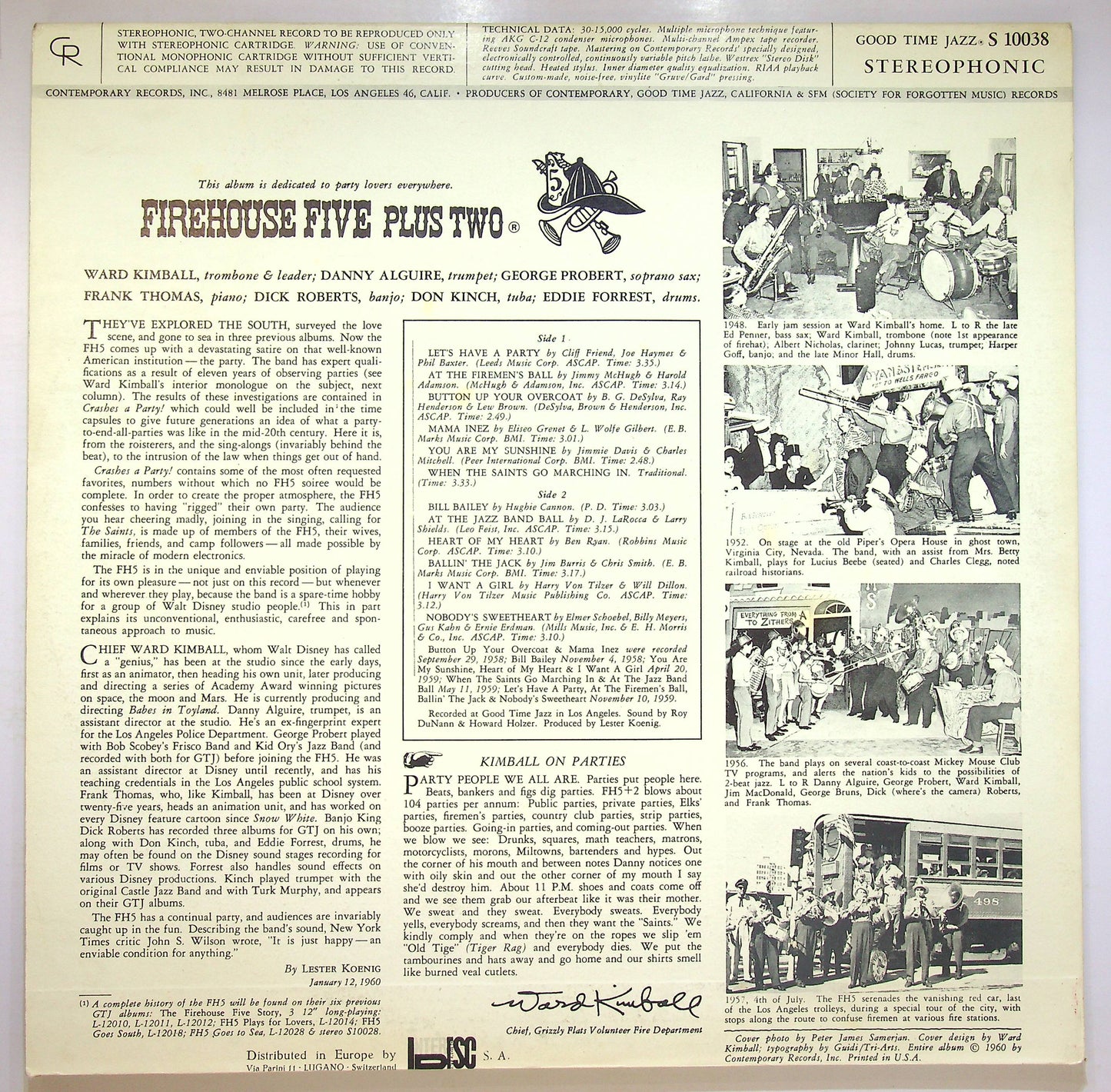 EBOND Firehouse Five Plus Two - Crashes A Party! Vinile V076026