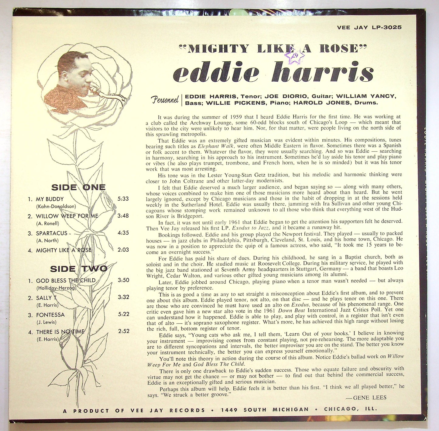 EBOND Eddie Harris - Mighty Like A Rose Vinile V076047