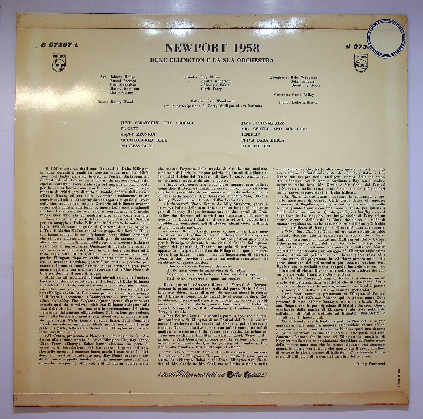 EBOND Duke Ellington And His Orchestra - Newport 1958 Vinile V076104