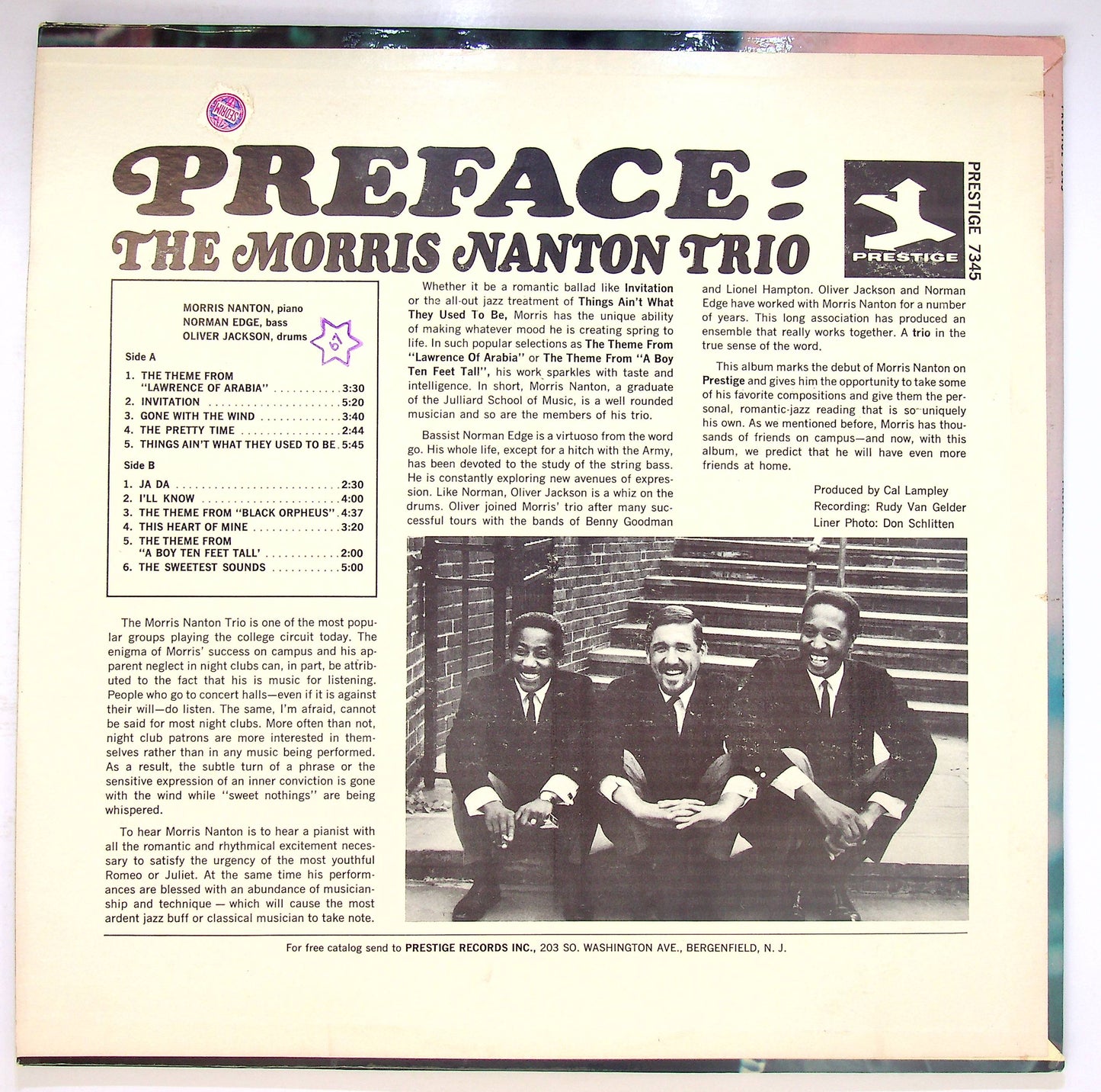 EBOND The Morris Nanton Trio - Preface Vinile V076123