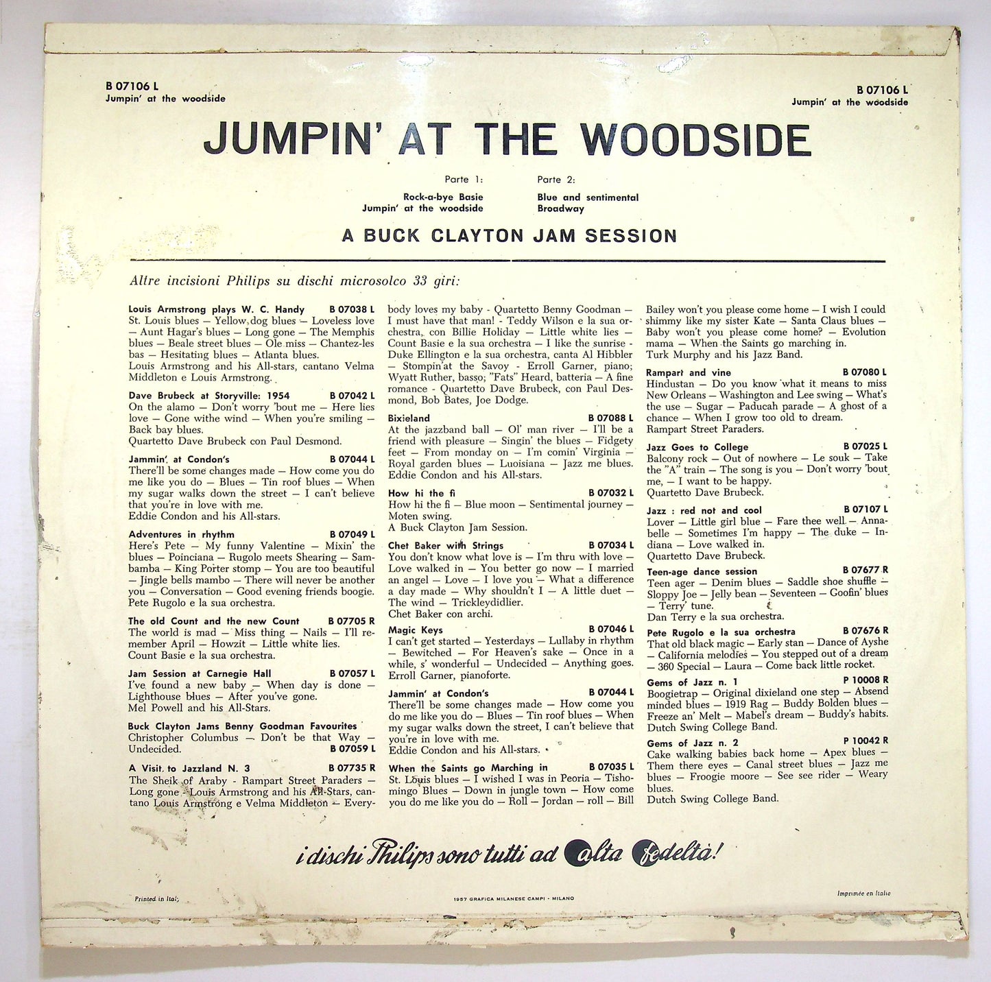 EBOND Buck Clayton - Jumpin' At The Woodside Vinile V076146