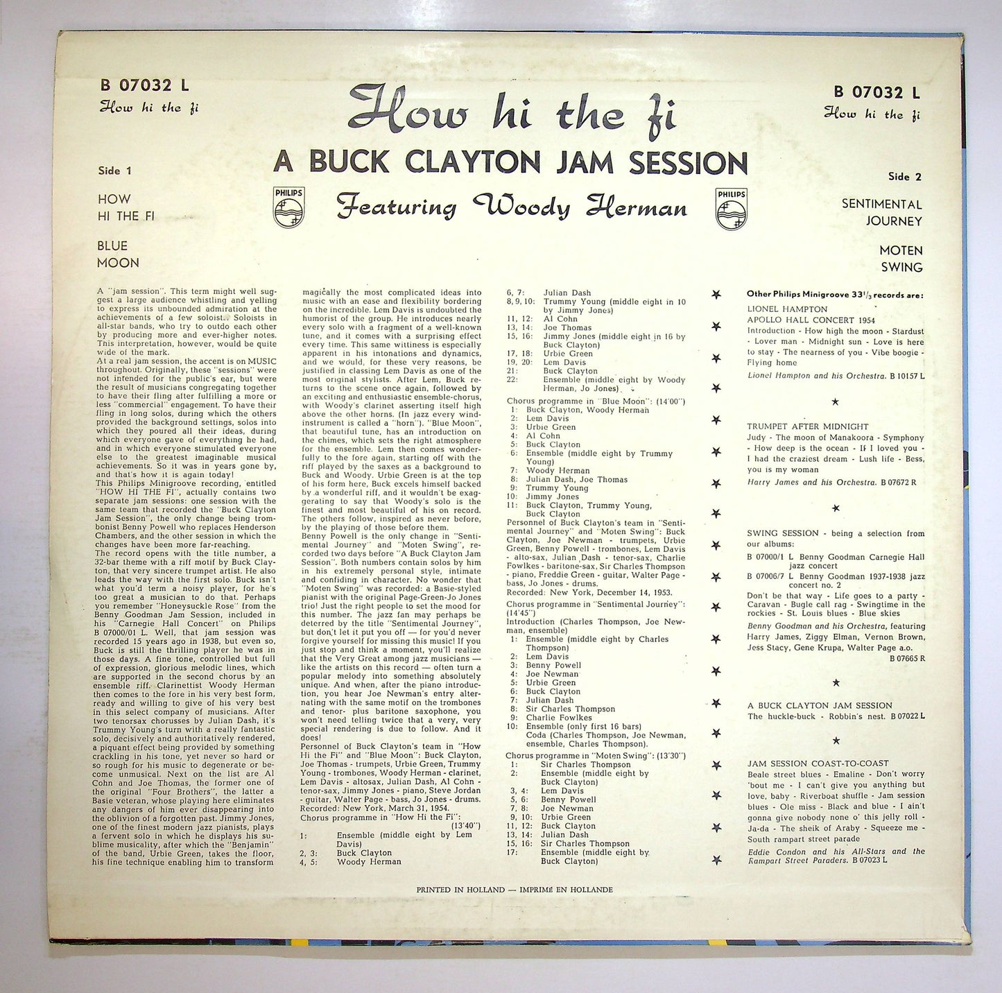 EBOND Buck Clayton Featuring Woody Herman - How Hi The Fi Vinile V076147
