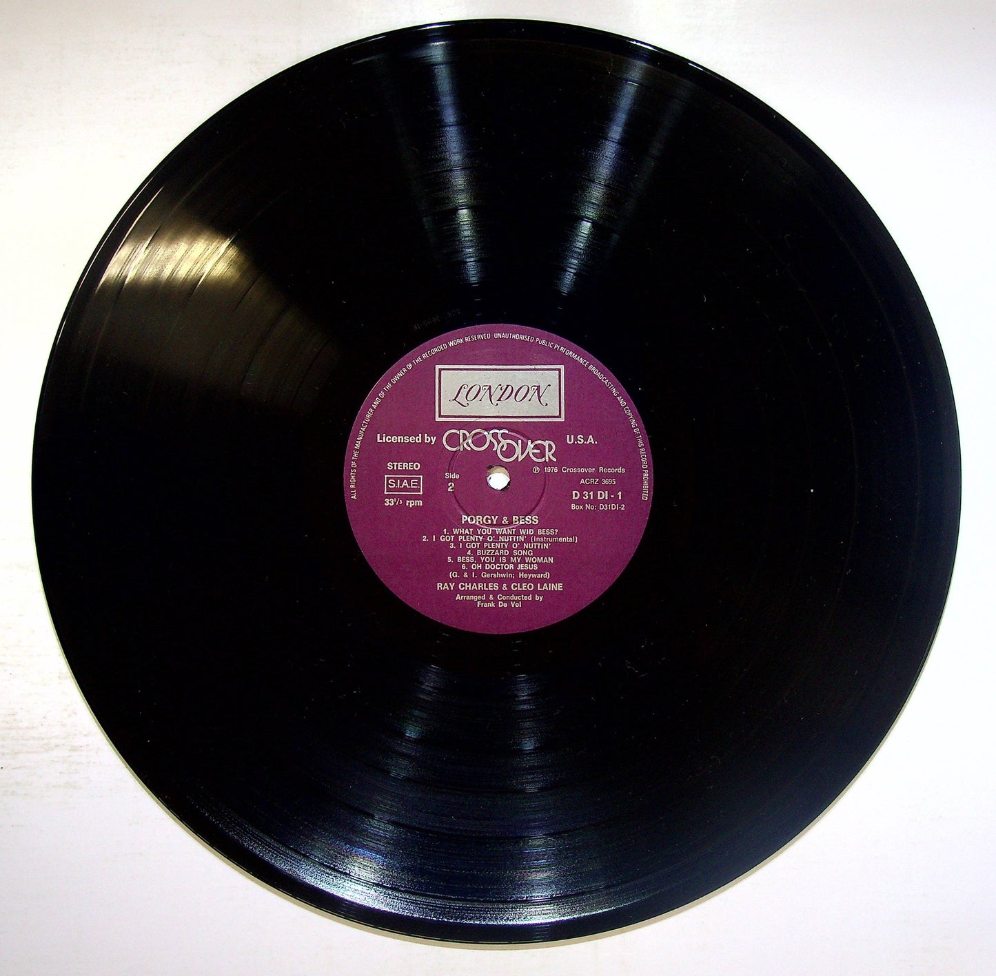 EBOND Ray Charles & Cleo Laine - Porgy & Bess Vinile V077001