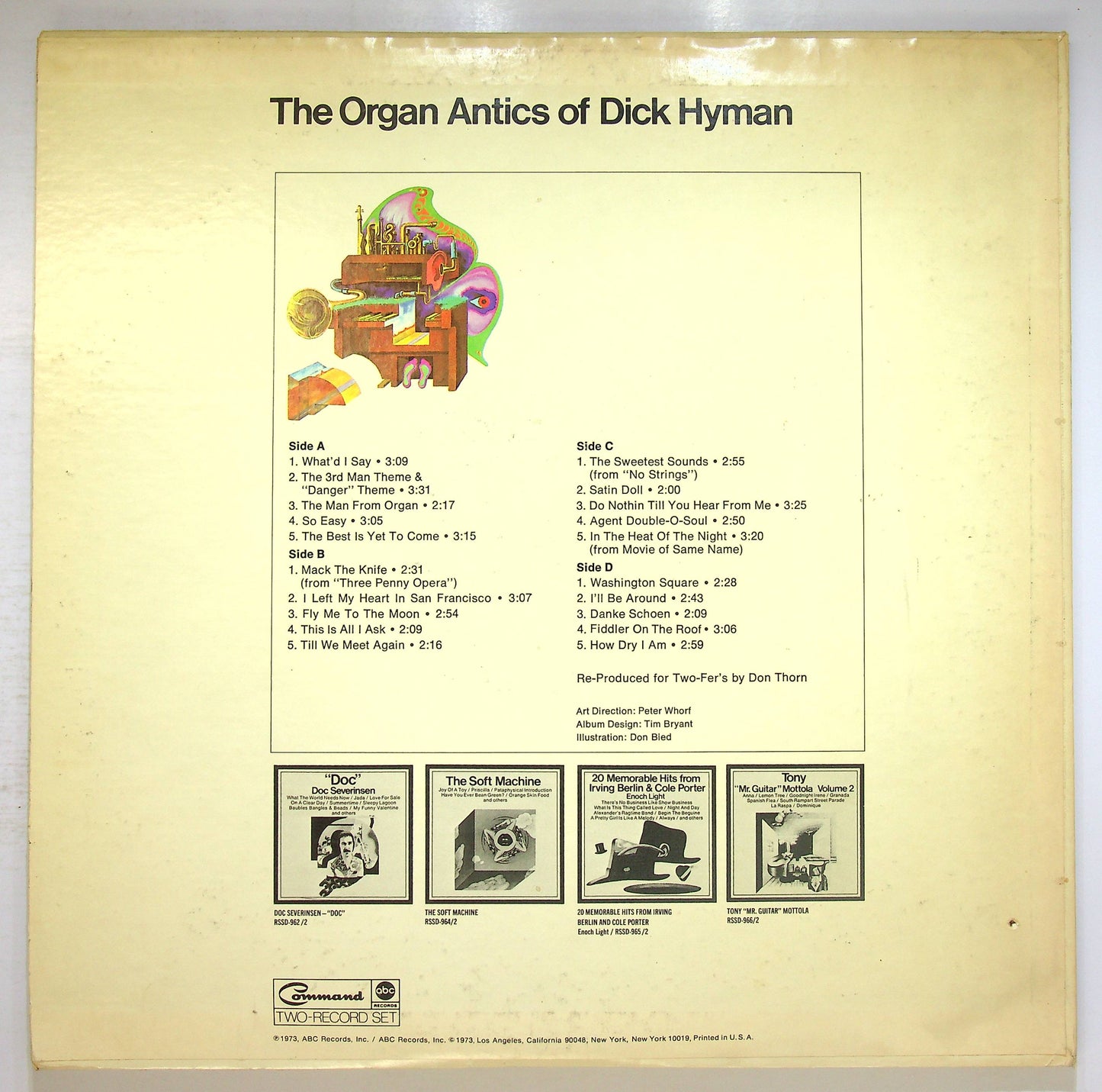 EBOND Dick Hyman - The Organ Antics Of Dick Hyman Vinile V077034