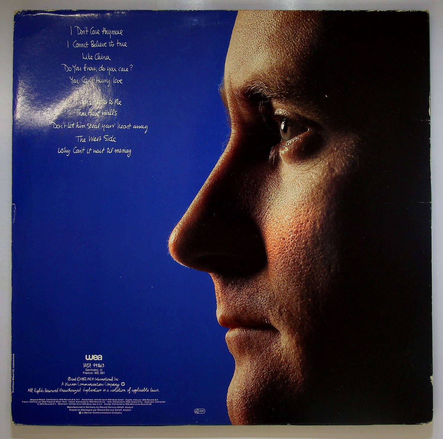 EBOND Phil Collins - Hello, I Must Be Going! Vinile V078004