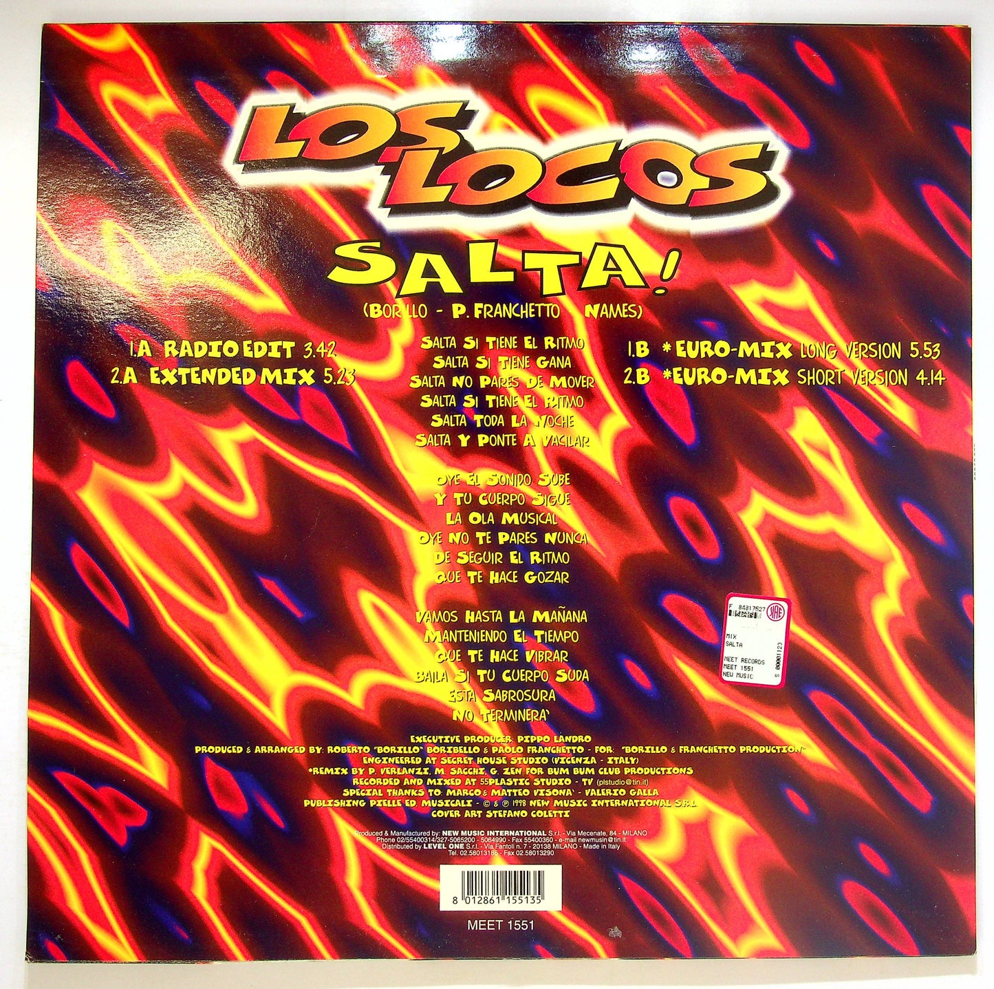 EBOND Los Locos - Salta Vinile V078041