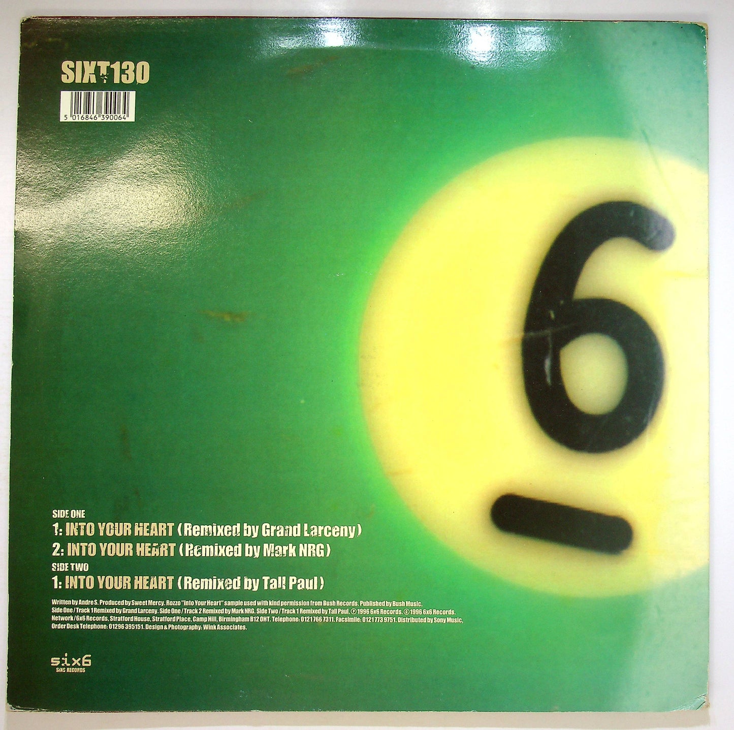 EBOND 6 By Six - Into Your Heart Vinile V078055