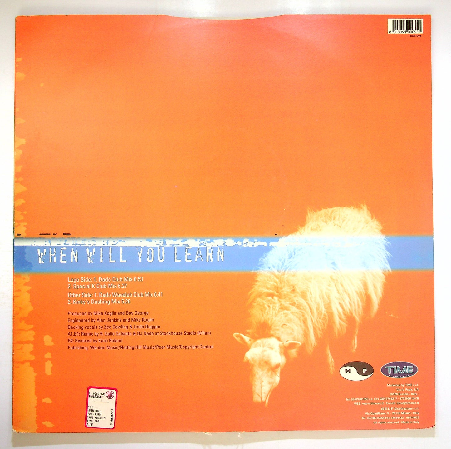 EBOND Boy George - When Will You Learn Vinile V078080