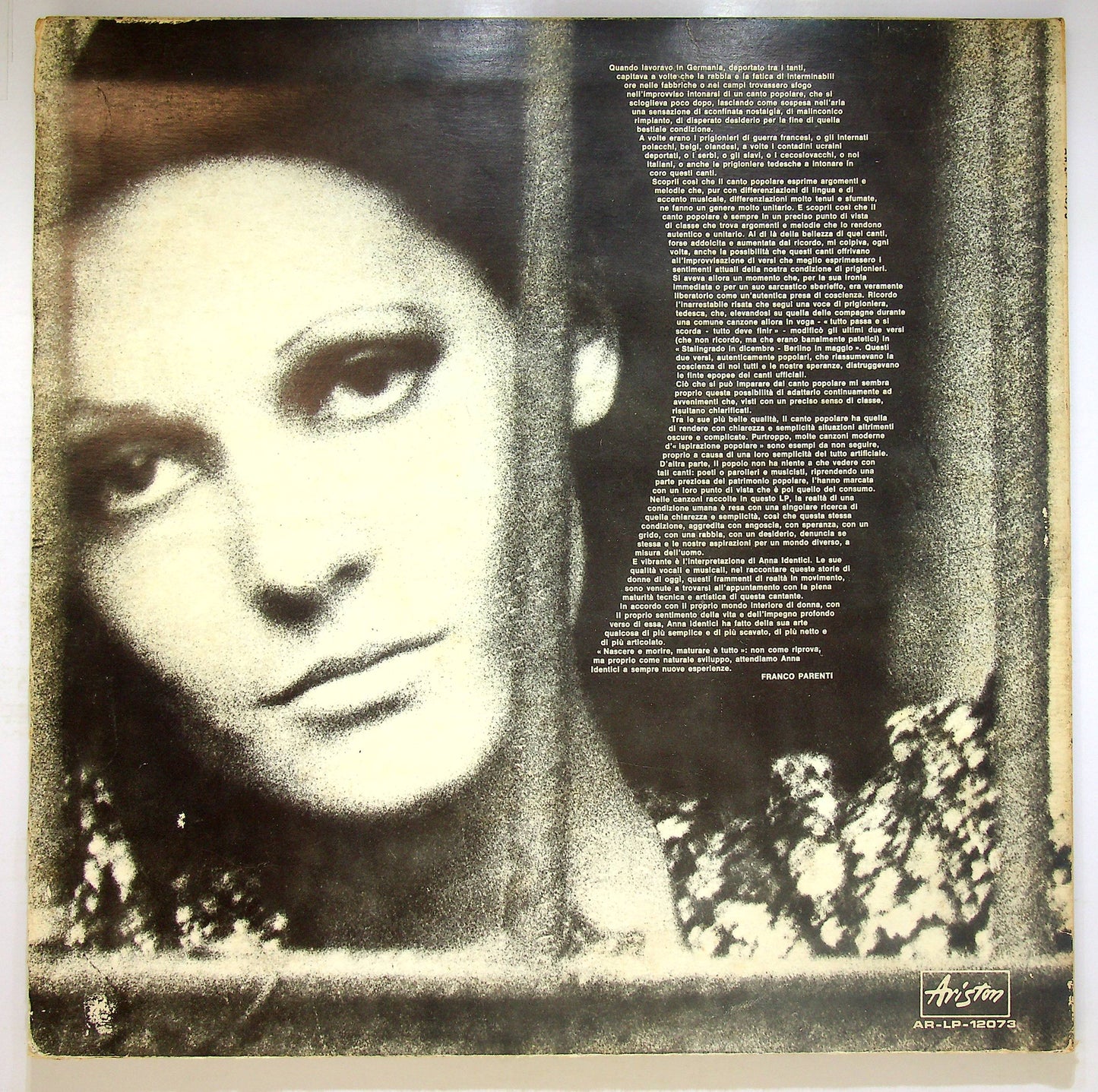 EBOND Anna Identici - Apro Gli Occhi Di Donna Su 'Sta Vita Vinile V078116