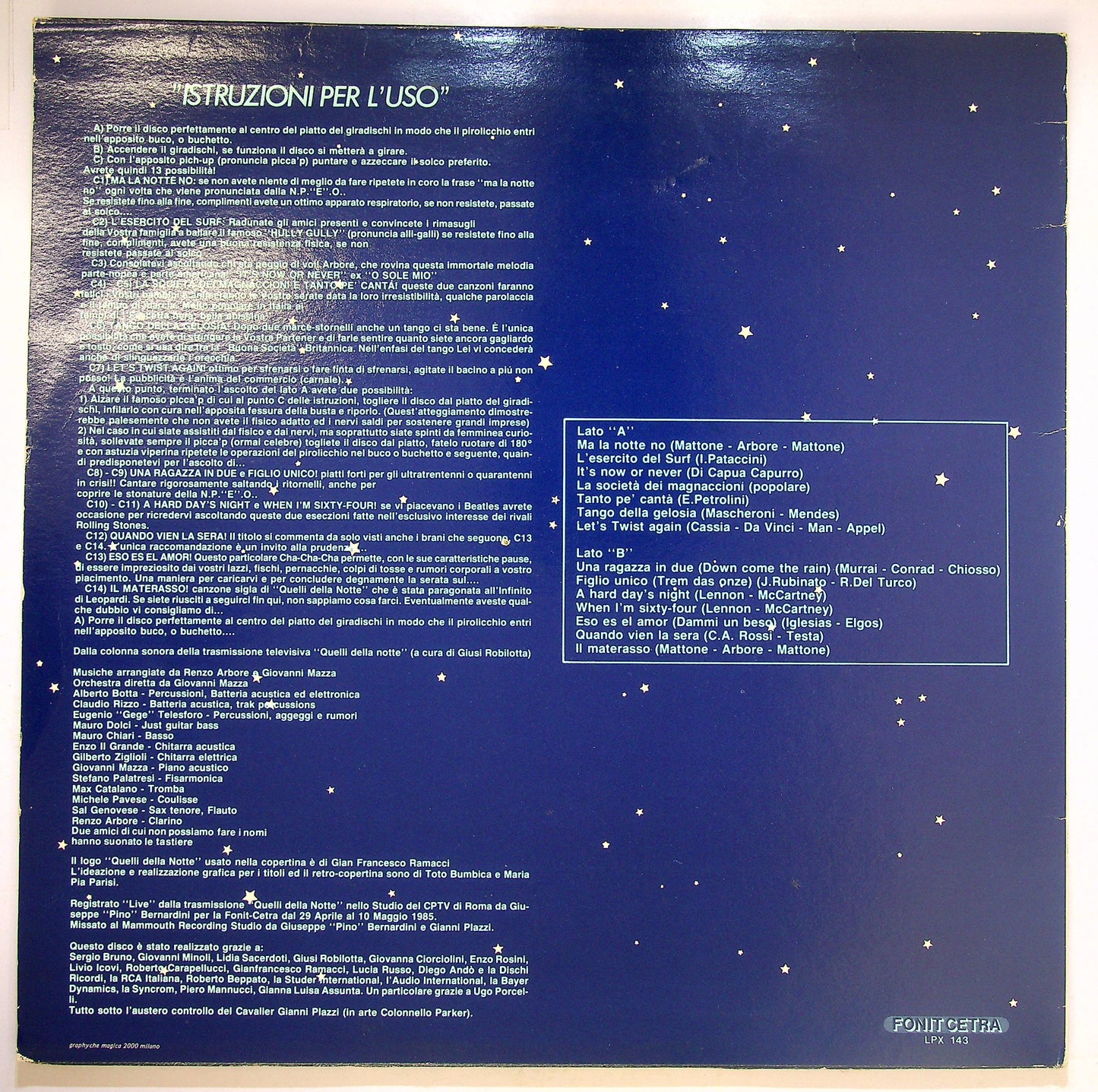 EBOND Renzo Arbore - Quelli Della Notte Vinile V078121